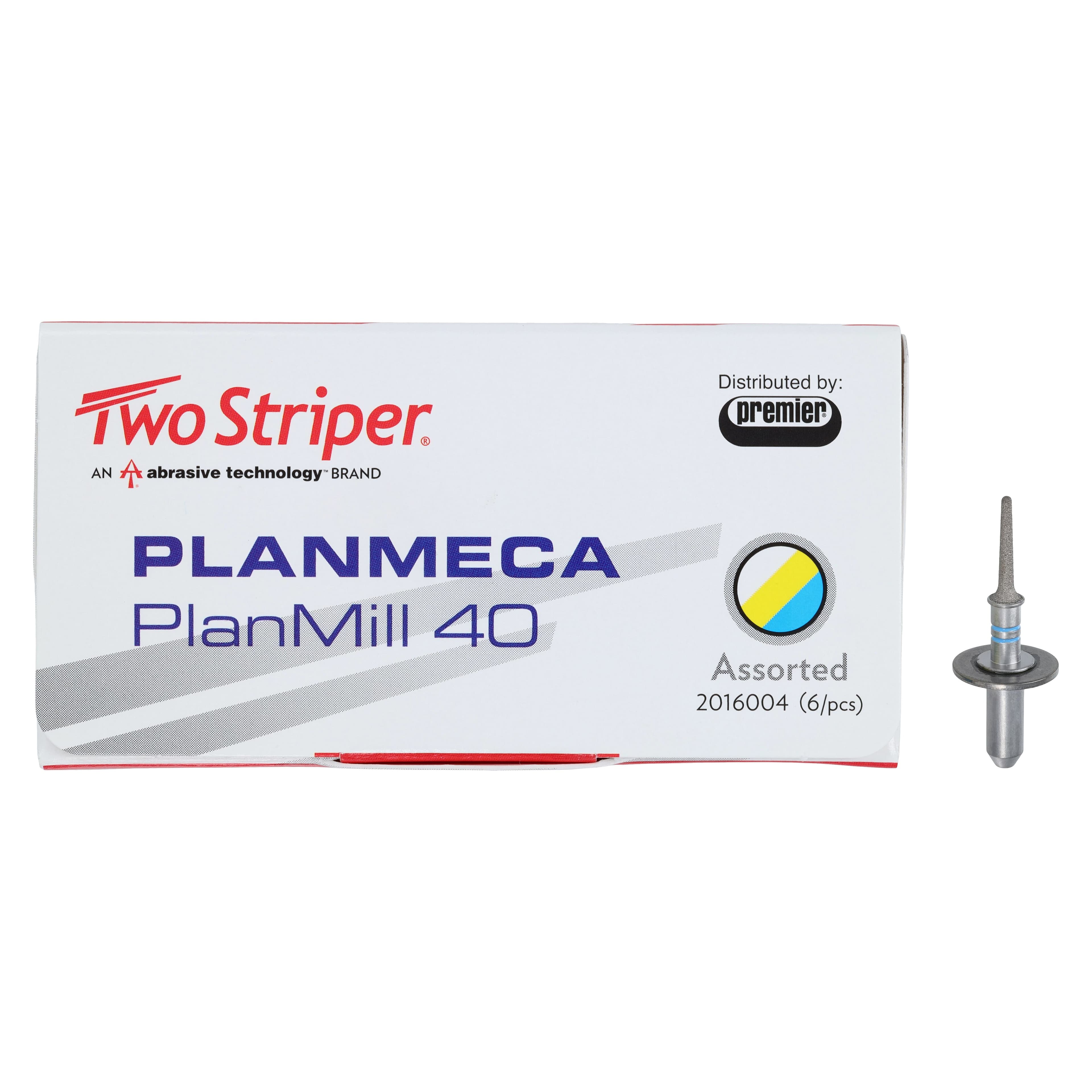Two Striper PlanMill 40 Diamond Milling Burs, Assorted, 6/Pkg thumbnail 3