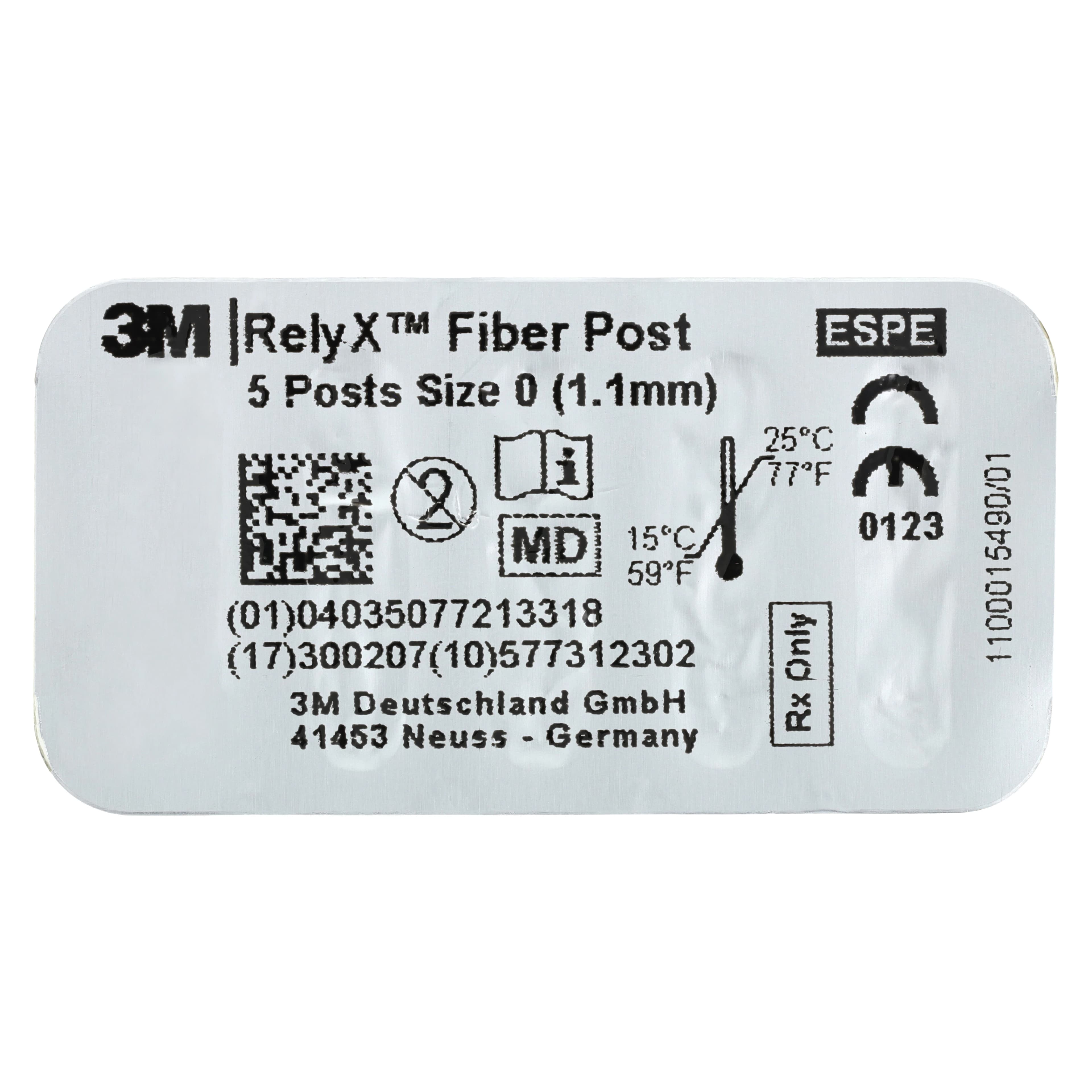 3M RelyX Fiber Post Refill, Size 0, 1.1 mm, White, 10/Pk, 56872 thumbnail 4