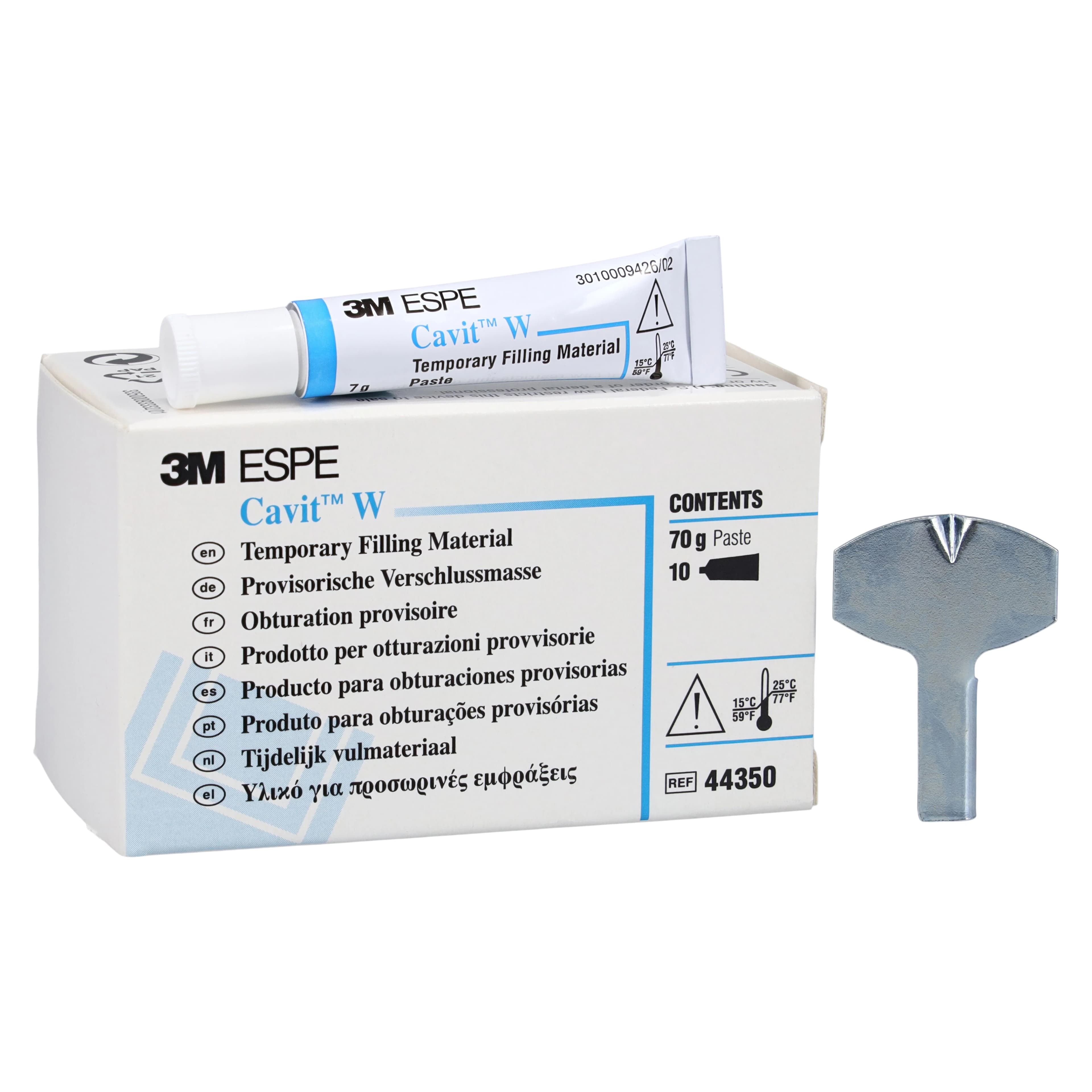 Cavit-W Temporary Filling Material, Medium Set, 7 g Tube, White, 10/Pk, 44350 thumbnail 2