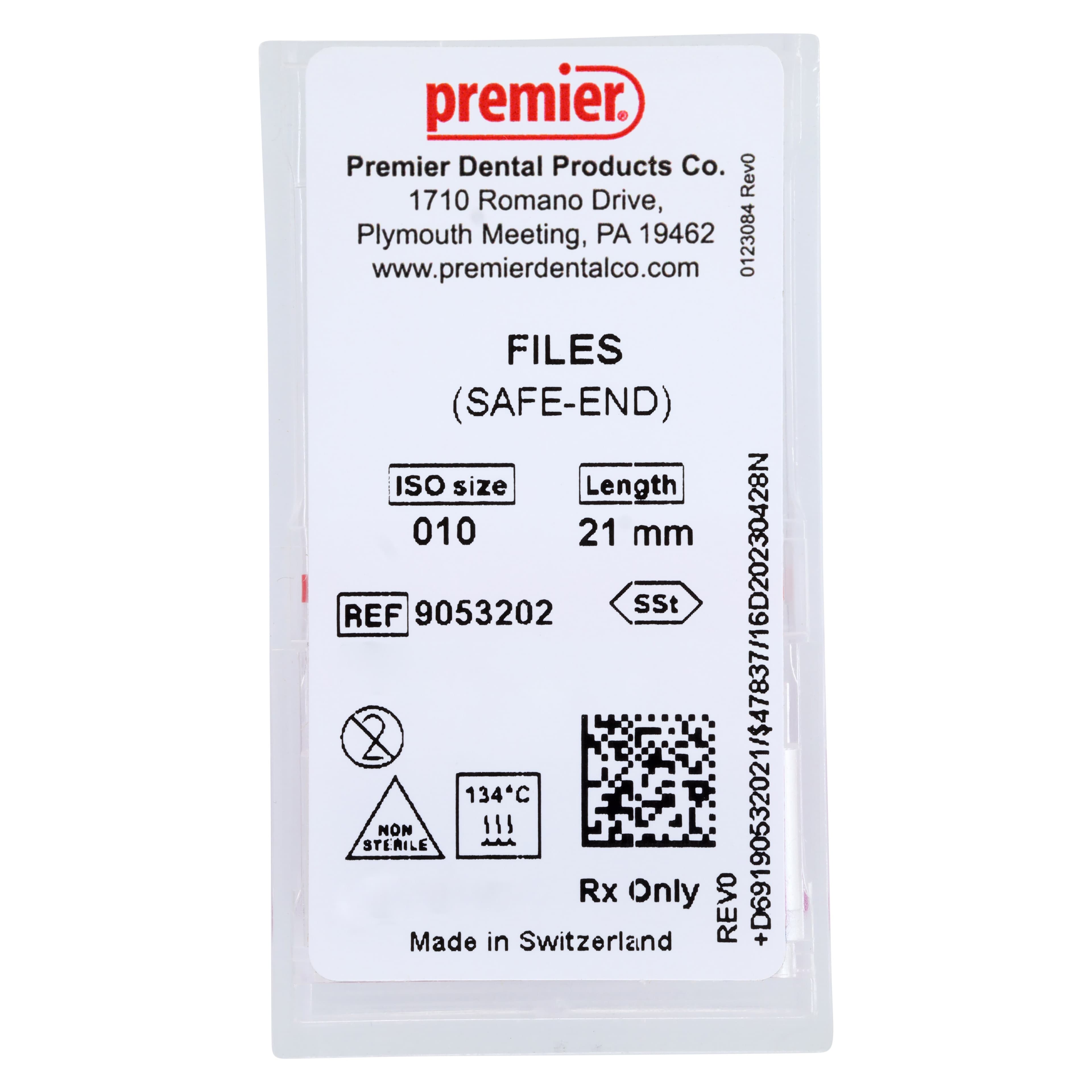 Premier K-File #10, 21mm, Stainless Steel, Purple, 6/Pk, 9053202 thumbnail 5