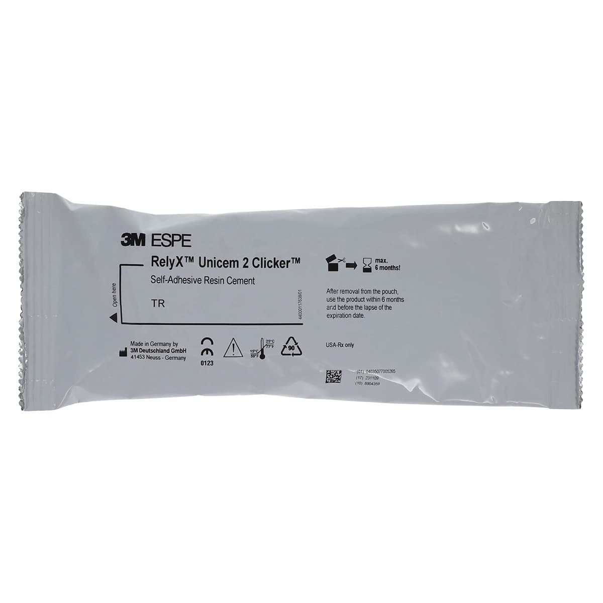 3M RelyX Unicem 2 Self-Adhesive Resin Cement, Clicker Dispenser Refill, Translucent, 11 g, 1/Pk, 56874 thumbnail 5
