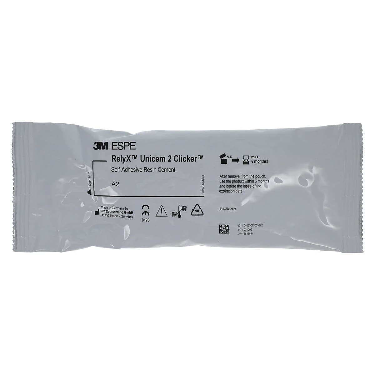 3M RelyX Unicem 2 Self-Adhesive Resin Cement, Clicker Dispenser Refill, A2 Universal, 11 g, 1/Pk, 56875 thumbnail 5