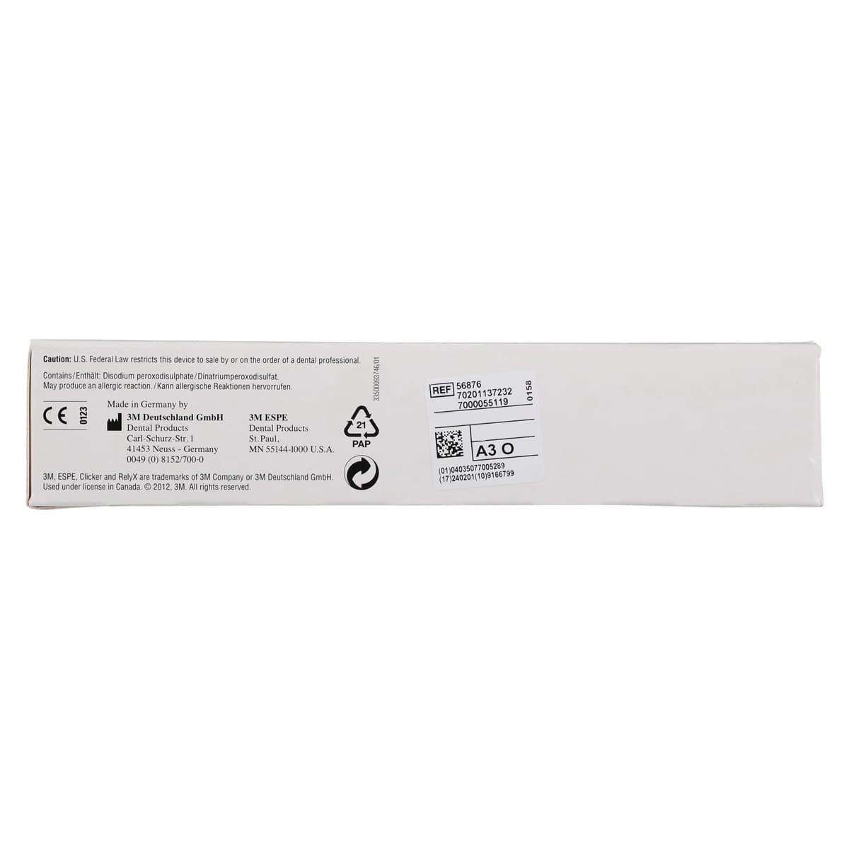 3M RelyX Unicem 2 Self-Adhesive Resin Cement, Clicker Refill, A3 Opaque, 11 g, 56876 thumbnail 4