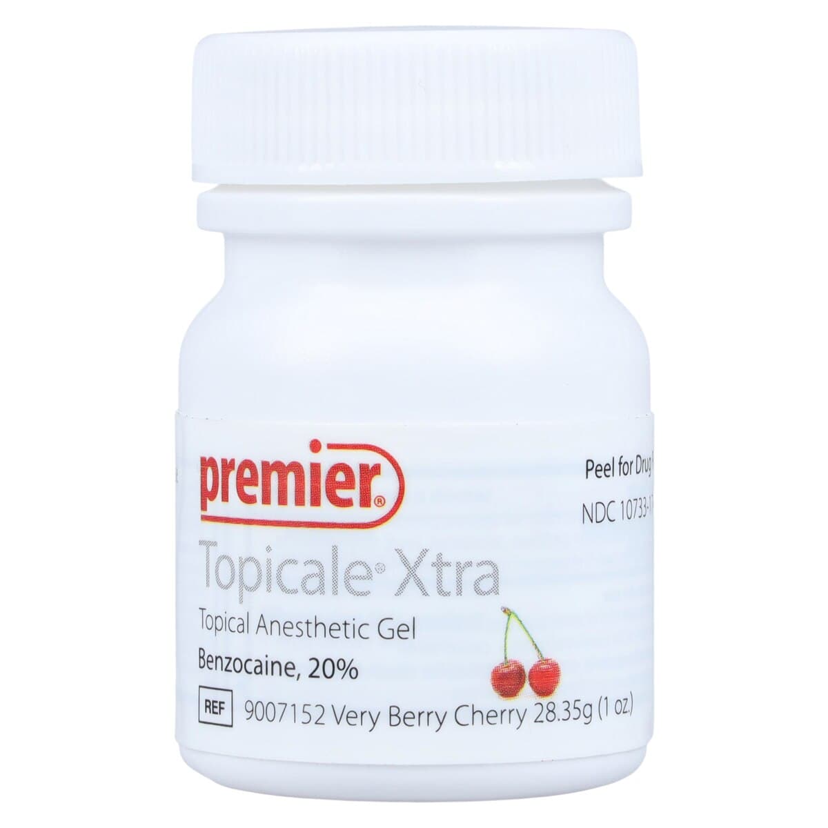 Topicale Xtra Oral Anesthetic Gel, Very Berry Cherry, 20% Benzocaine, 1 oz Jar, 9007152 thumbnail 3