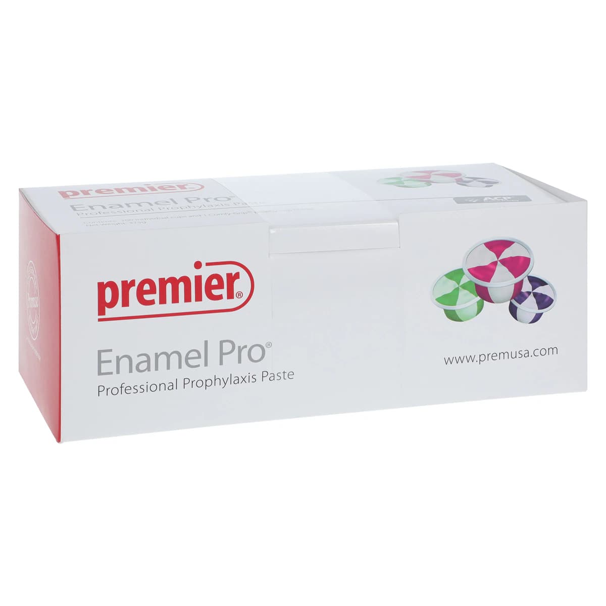 Enamel Pro Prophy Paste with Fluoride and ACP, Medium Grit, Raspberry Mint, Unit Dose Cups, 200/Box, 9007621 - Enamel Pro Prophy Paste, Medium, Raspberry Mint, 200/Box, 9007621 - Image 1