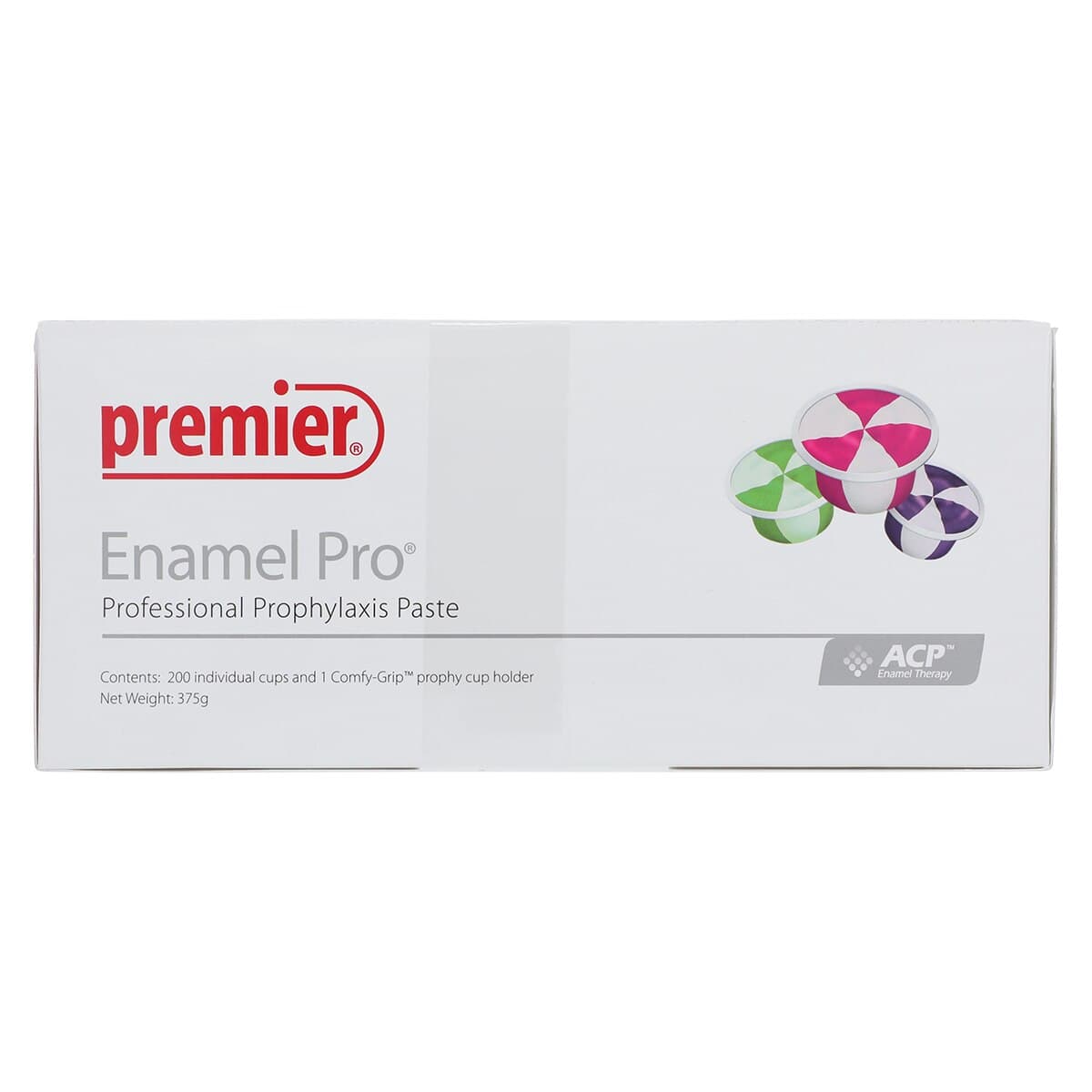 Enamel Pro Prophy Paste with Fluoride and ACP, Medium Grit, Raspberry Mint, Unit Dose Cups, 200/Box, 9007621 thumbnail 2