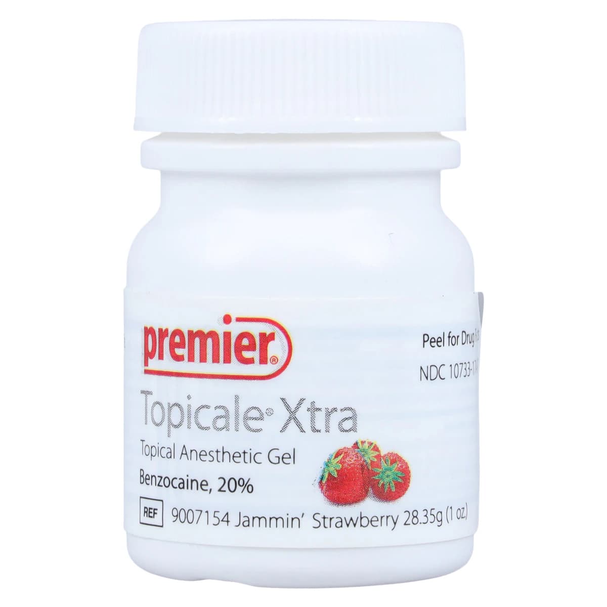 Topicale Xtra Topical Anesthetic Gel, Jammin' Strawberry, Benzocaine 20%, 1 oz Jar, #9007154 thumbnail 3
