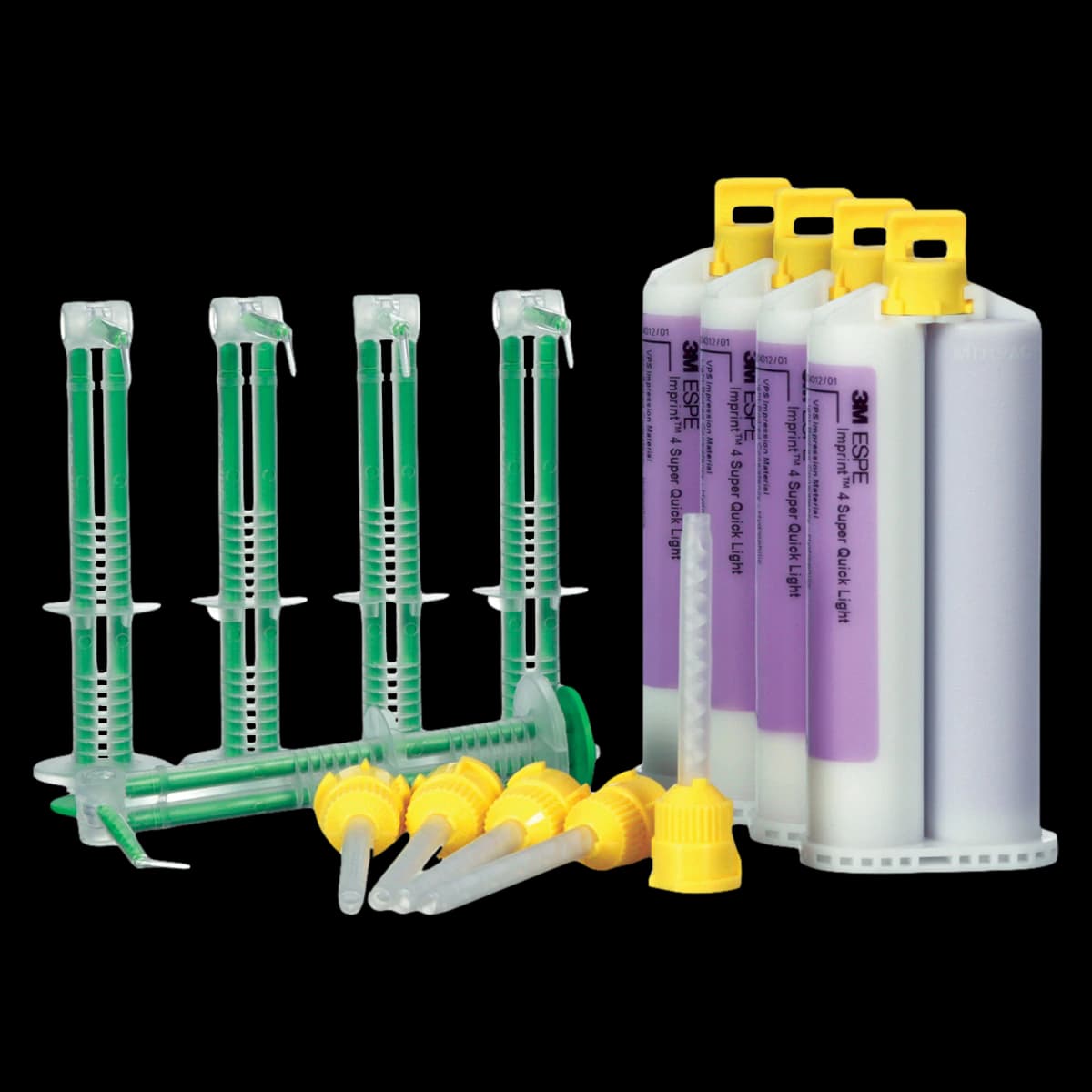 Imprint 4 VPS Impression Material, Garant Cartridge Refill, Light Body, Super Quick, Purple, 50 ml, 4/Pk, 71490 - Imprint 4, VPS Impression Material, Garant Cartridge Refill, Light Body, Super Quick, Purple, 50 ml, 4/Pk, 71490 - Image 1