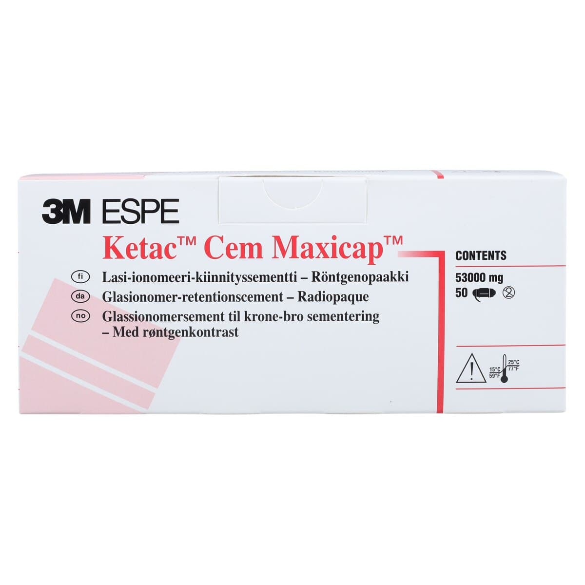 3M (Solventum) Ketac Cem Maxicap Glass Ionomer Luting Cement Capsule Refill, 50/Box, 56021 thumbnail 5