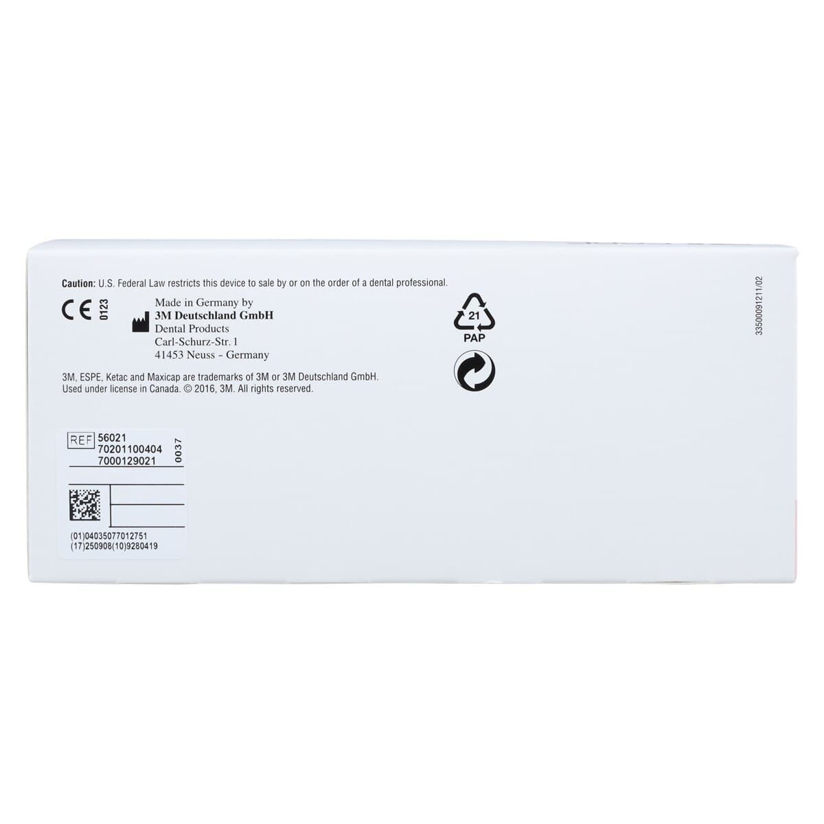 3M (Solventum) Ketac Cem Maxicap Glass Ionomer Luting Cement Capsule Refill, 50/Box, 56021 thumbnail 6