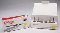 Two Striper PlanMill 40 Diamond Milling Burs, Ellipsoidal, 6/Pkg - Two Striper PlanMill 40 Diamond Milling Burs - Image 1