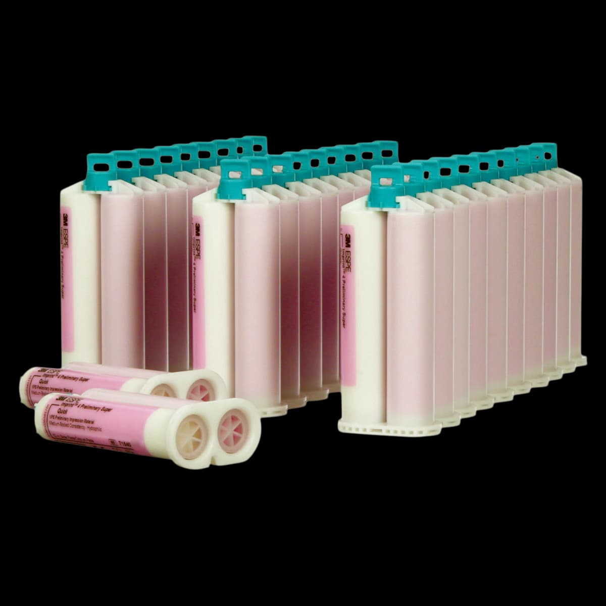 3M Imprint 4 Preliminary Super Quick VPS Impression Material, Bulk Pack, 50 mL Cartridges, Pink, Mint, 30/Pk, 71549 - Imprint 4 Preliminary Super Quick VPS Impression Material Bulk Pack 30Pk - Image 1