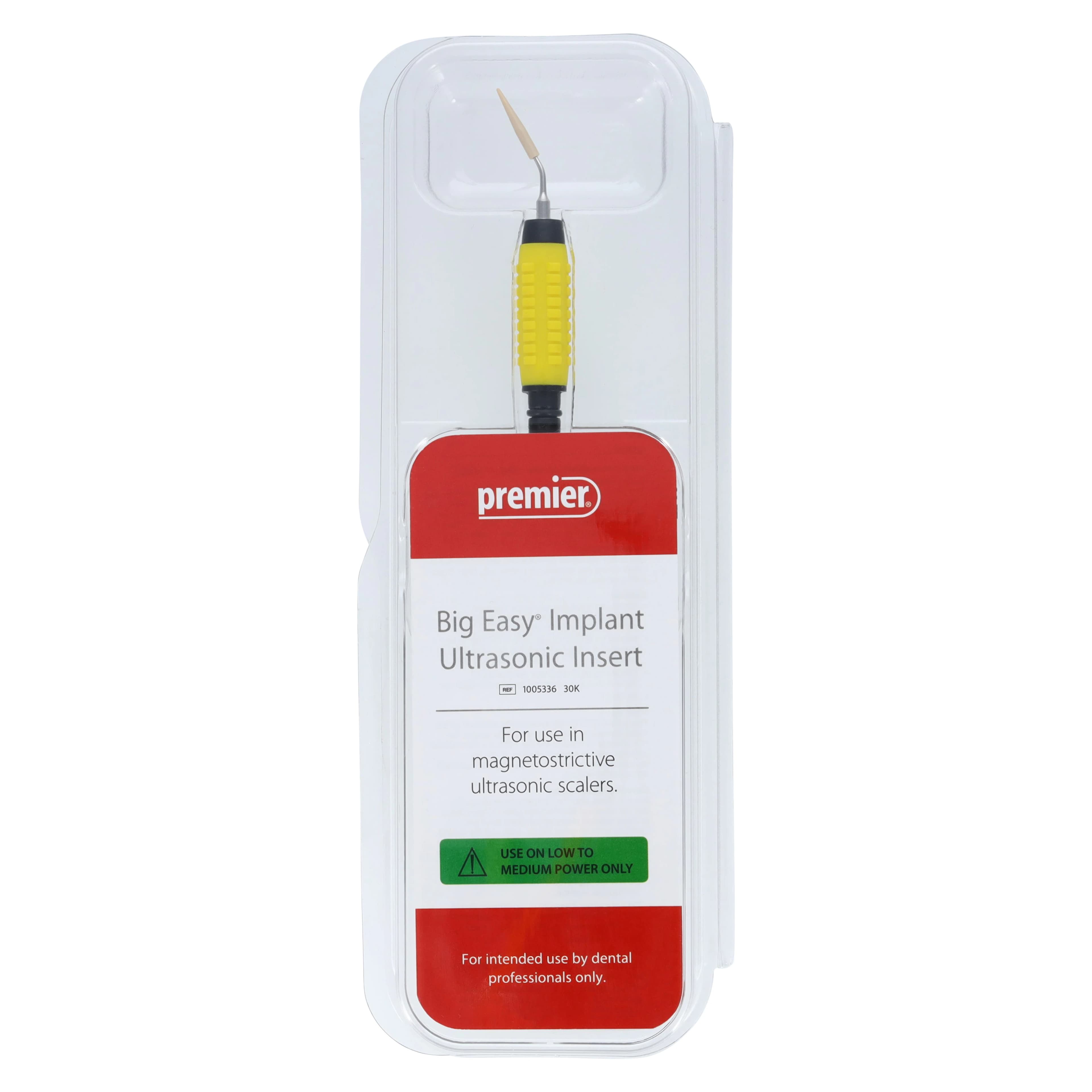 Big Easy Implant Ultrasonic Insert, 30K, 7/16" Yellow Handle, PEEK Tip, 1/Pk, 1005336 - Big Easy Implant Ultrasonic Insert, 30K, 7/16", Yellow, 1/Pk, 1005336 - Image 1