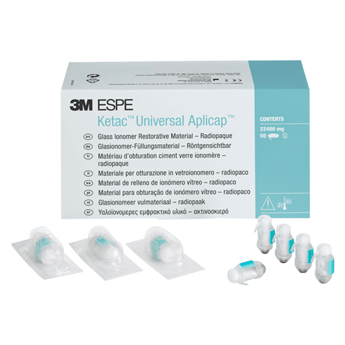 3M (Solventum) Ketac Universal Aplicap Glass Ionomer Restorative, A3 Shade, Giant Pack of 300 Capsules, 61097 - Ketac Universal Aplicap Giant Pack A3 Refill - Image 1