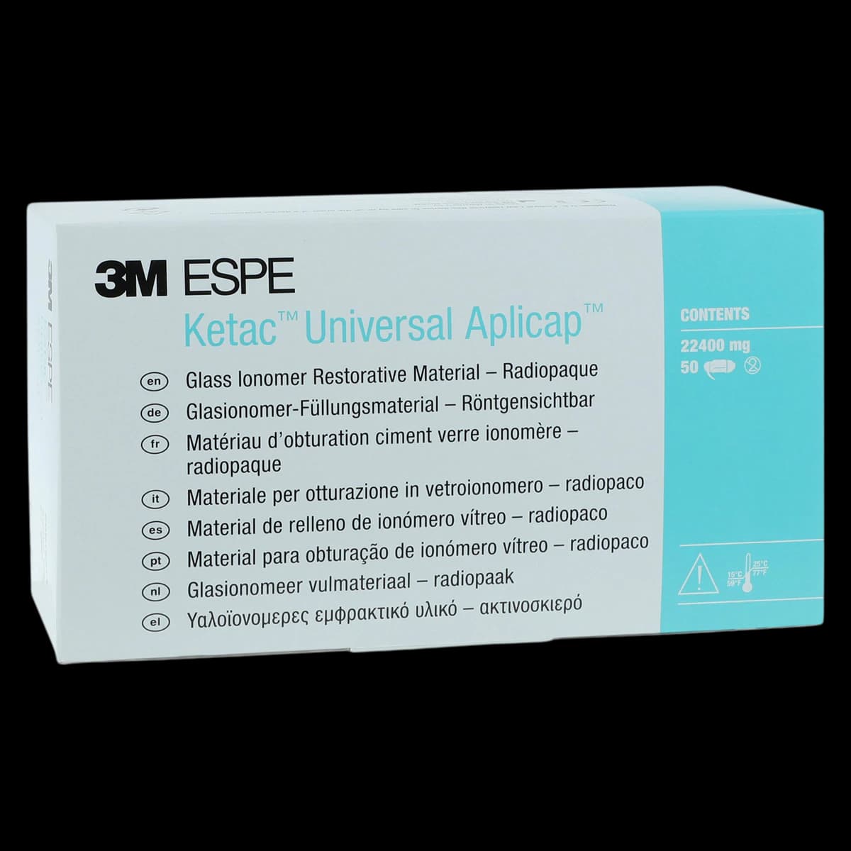 Ketac Universal Aplicap Glass Ionomer Restorative, Shade A1, Self-Cure, 50 Capsules, 61087 - Ketac Universal Aplicap Glass Ionomer Restorative Shade A1 Refill - Image 1