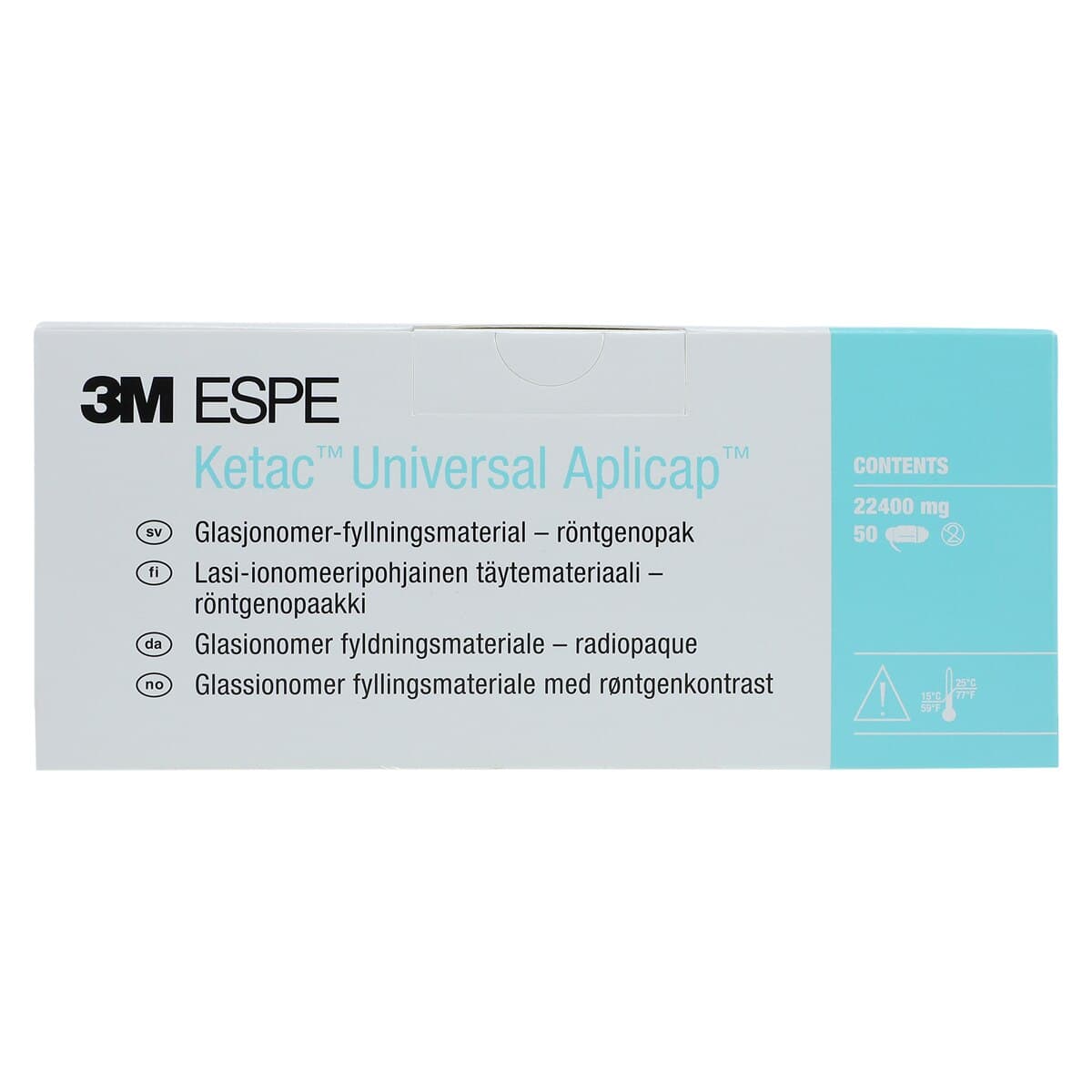3M Ketac Universal Aplicap Glass Ionomer Restorative, Shade A2, Refill, 50 Capsules, 61088 thumbnail 2