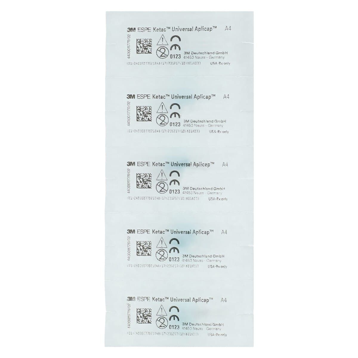 3M (Solventum) Ketac Universal Aplicap Glass Ionomer Restorative, Shade A4, Refill 50 Capsules, 61096 thumbnail 3