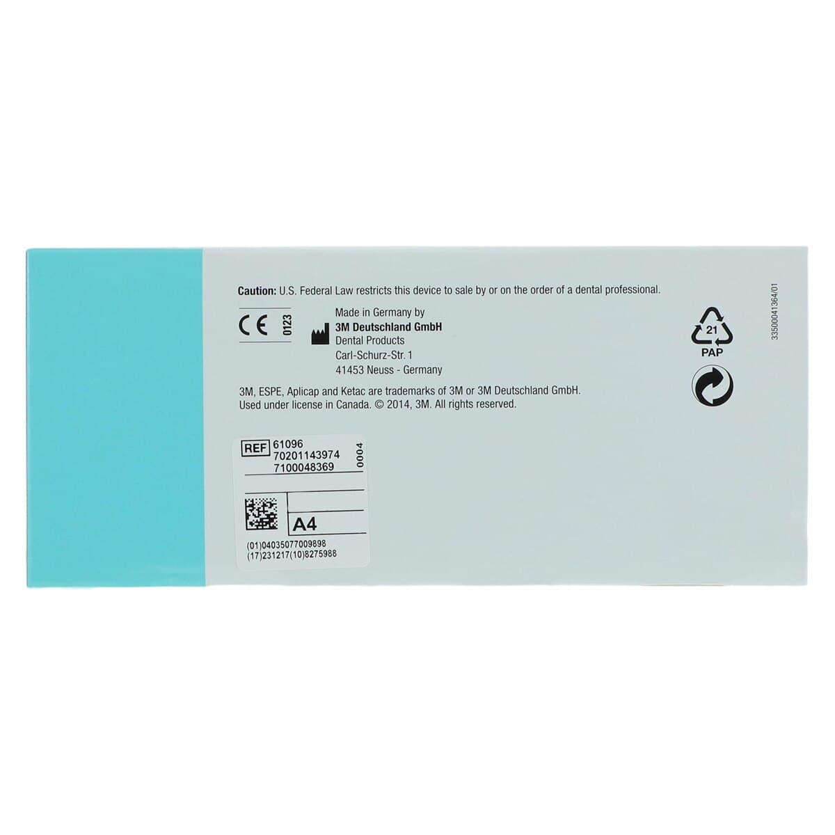 3M (Solventum) Ketac Universal Aplicap Glass Ionomer Restorative, Shade A4, Refill 50 Capsules, 61096 thumbnail 4
