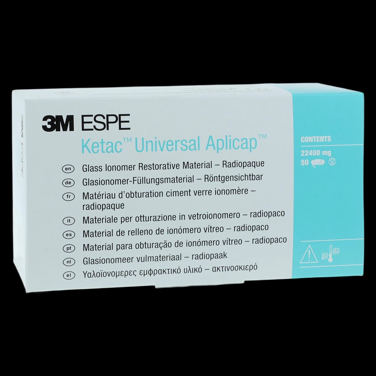 3M (Solventum) Ketac Universal Aplicap Glass Ionomer Restorative, Shade A4, Refill 50 Capsules, 61096 - Ketac Universal Aplicap Refill 50/Pk A4 - Image 1