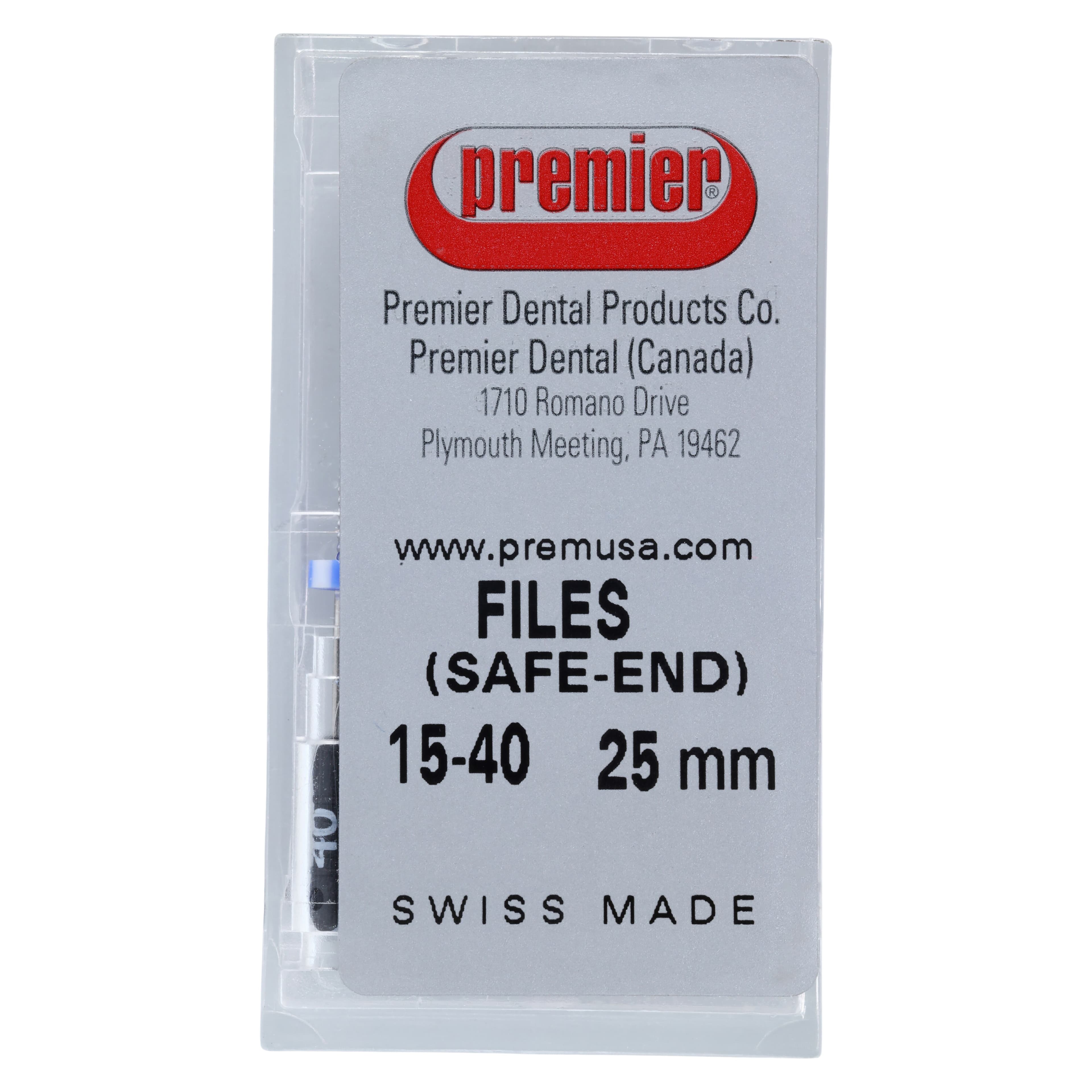 Premier K-Files, Stainless Steel, 25mm, Assorted #15-40, 6/Pk, 9053248 thumbnail 5