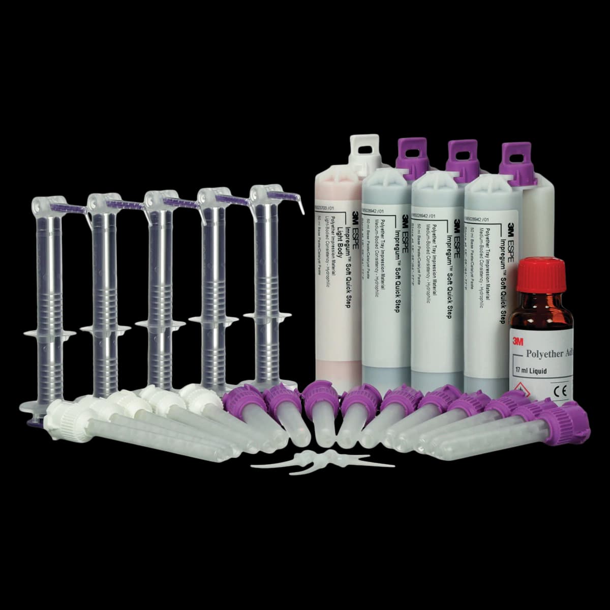 3M Imprint 3 VPS Impression Material Ultra-Regular Body Refill, 4 x 50 mL Cartridges, Blue, 36956 - Imprint 3 Ultra-Regular Body VPS Impression Material Refill - Image 1