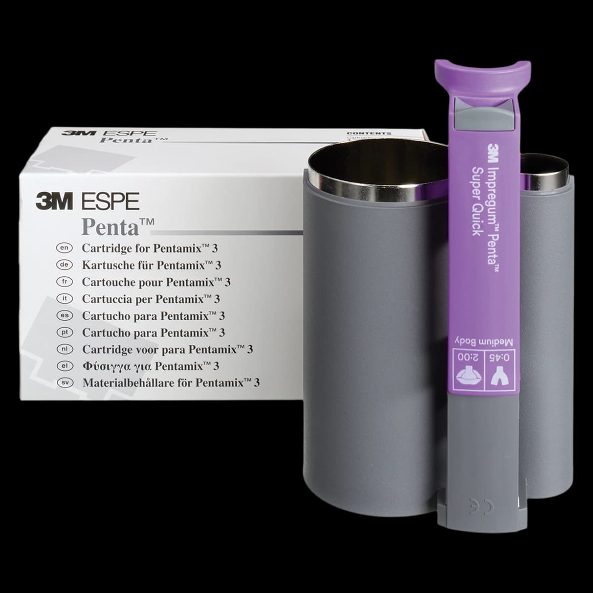 3M (Solventum) Impregum Penta Super Quick Medium Body Polyether Impression Material Cartridge, 50 ml, Mint, 69387 - Impregum Penta Super Quick Medium Body Cartridge - Image 1