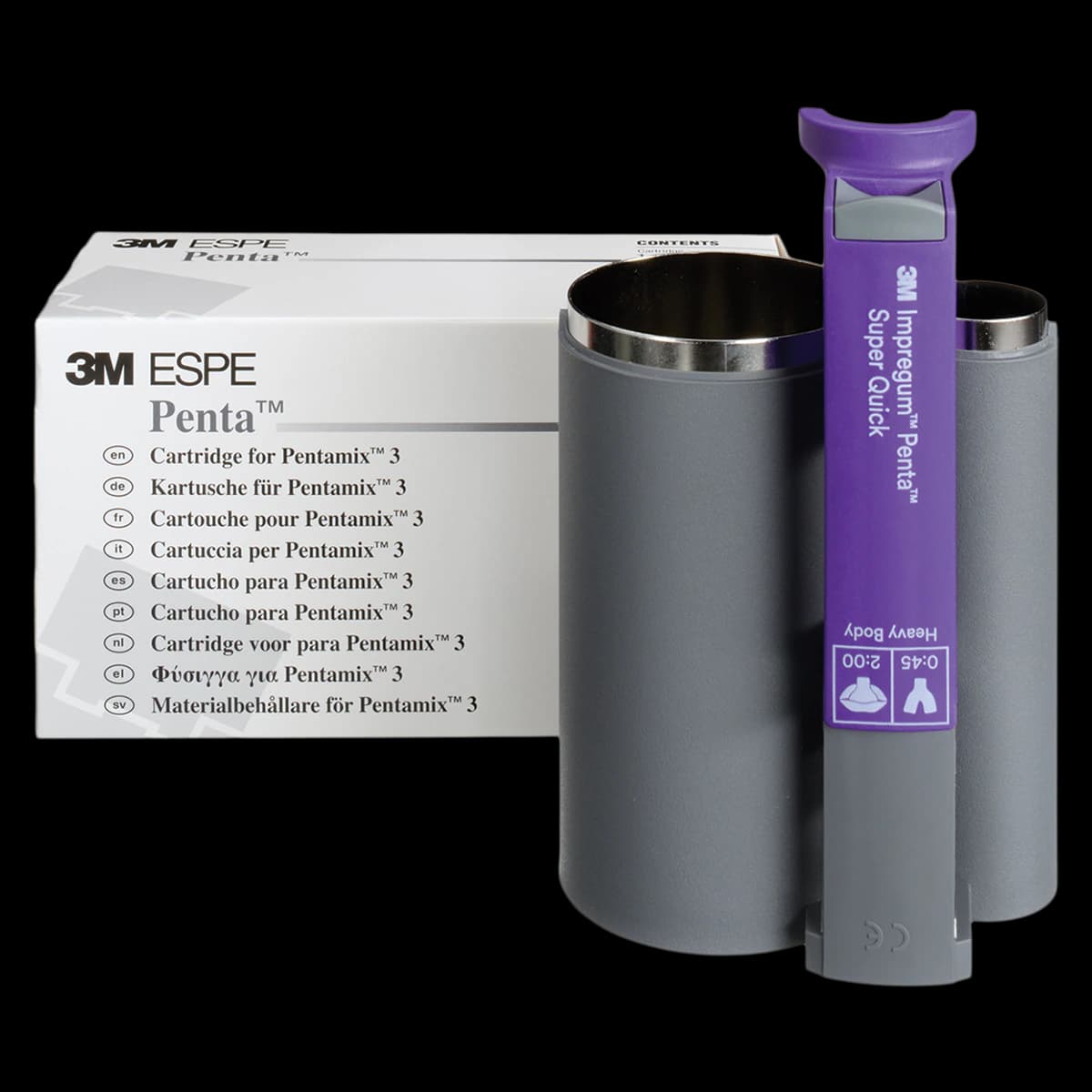 3M (Solventum) Impregum Penta Super Quick Heavy Body Polyether Impression Material Cartridge, 50 ml, Mint, 69401 - Impregum Penta Super Quick Heavy Body Cartridge - Image 1