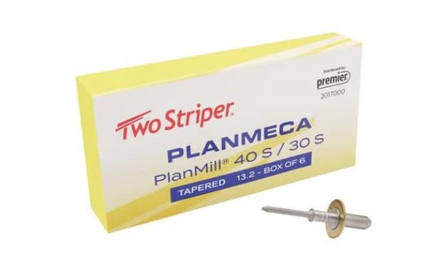 Two Striper PlanMill S Diamond Milling Bur, Tapered 13.2, 6/Box, 2017000 thumbnail 2