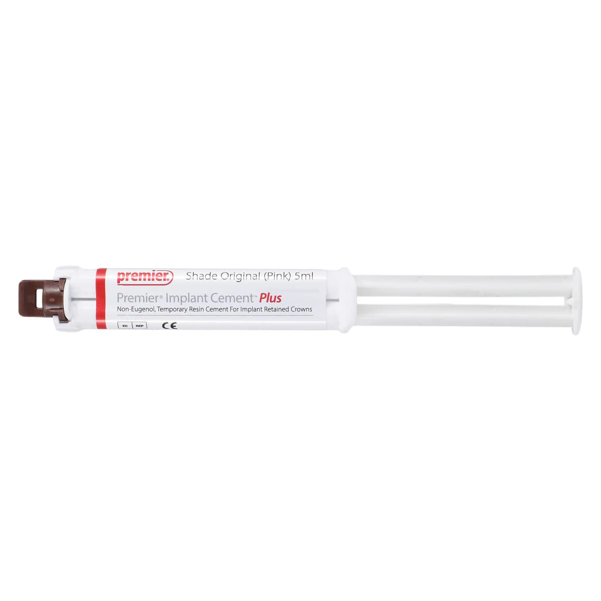Premier Implant Cement Plus, Pink, Standard Pack, 5 mL Automix Syringe with 10 Tips, #3001550 thumbnail 3