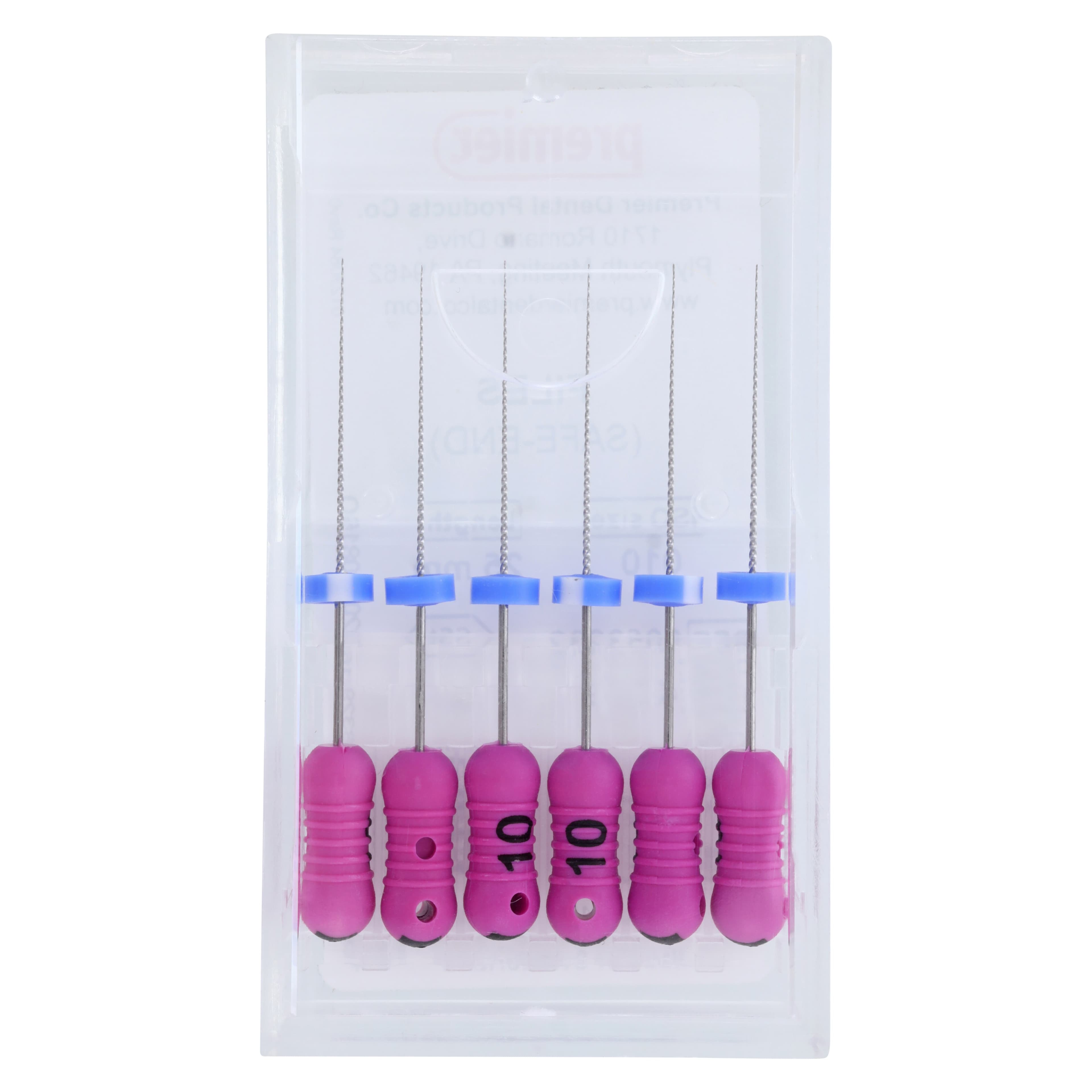 Premier K-File, Stainless Steel, 25 mm, Size #10, Purple, 6/Pk, 9053232 thumbnail 6