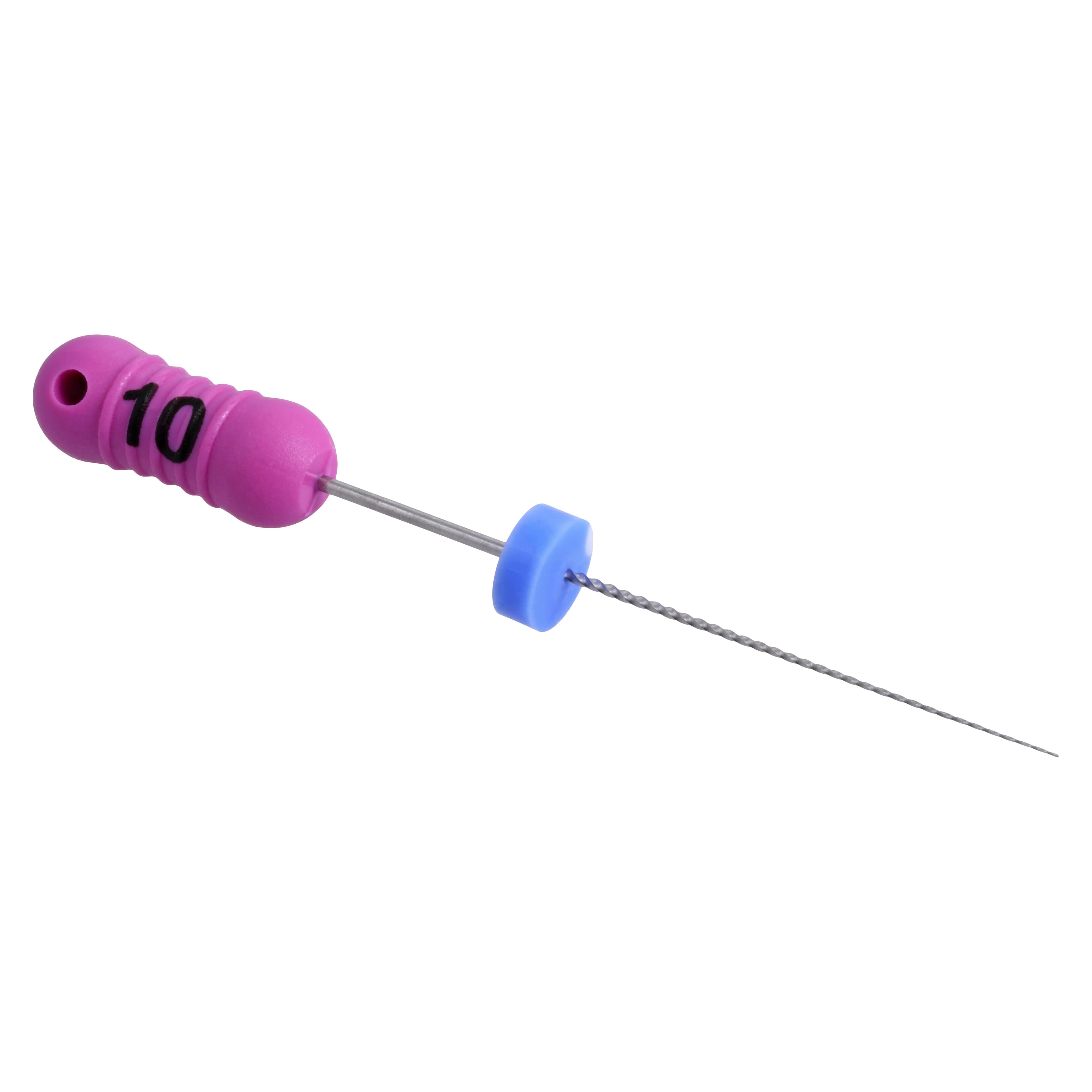 Premier K-File, Stainless Steel, 25 mm, Size #10, Purple, 6/Pk, 9053232 thumbnail 3