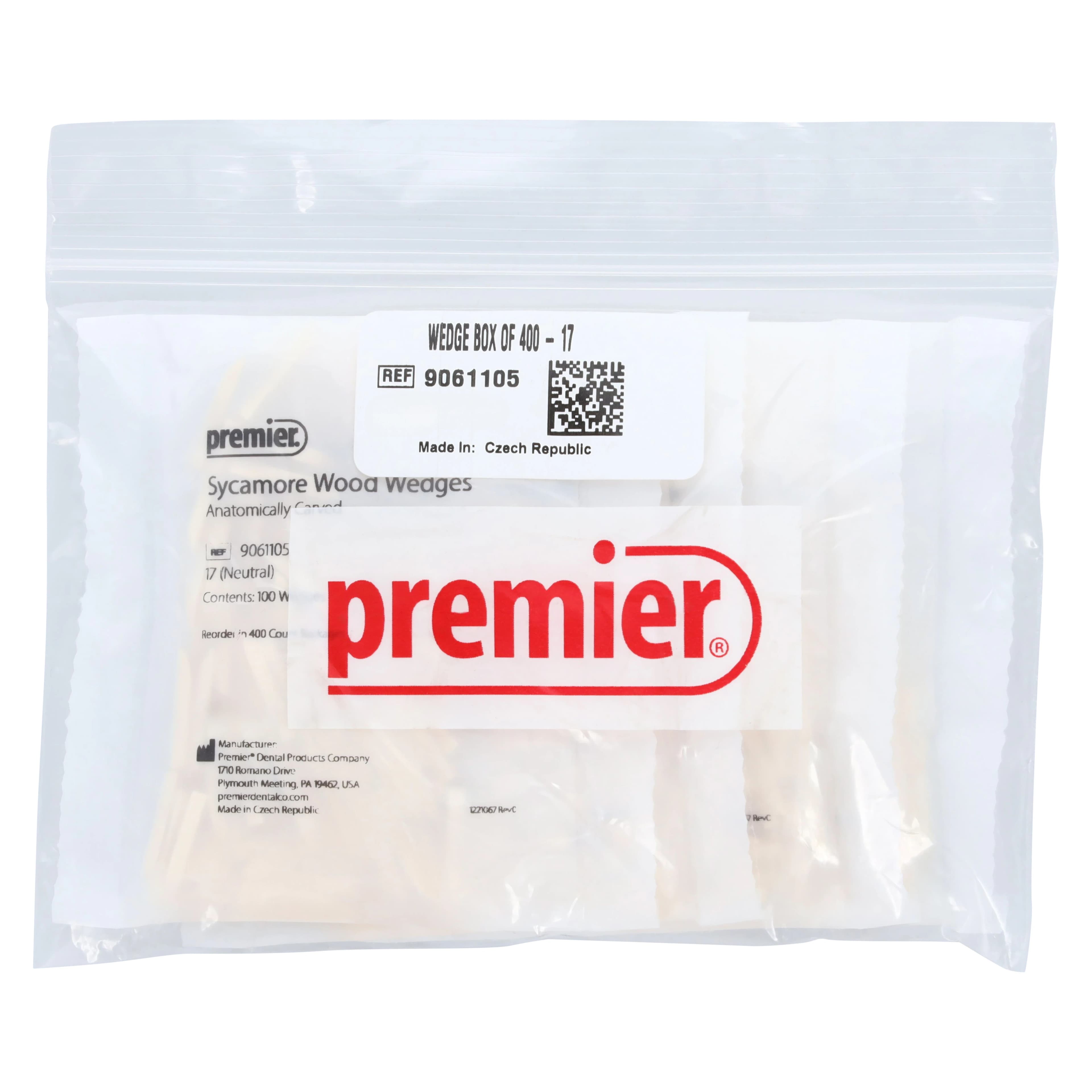 Premier Sycamore Wood Wedges, #17 Neutral, 17mm, 400/Pk, 9061105 thumbnail 3
