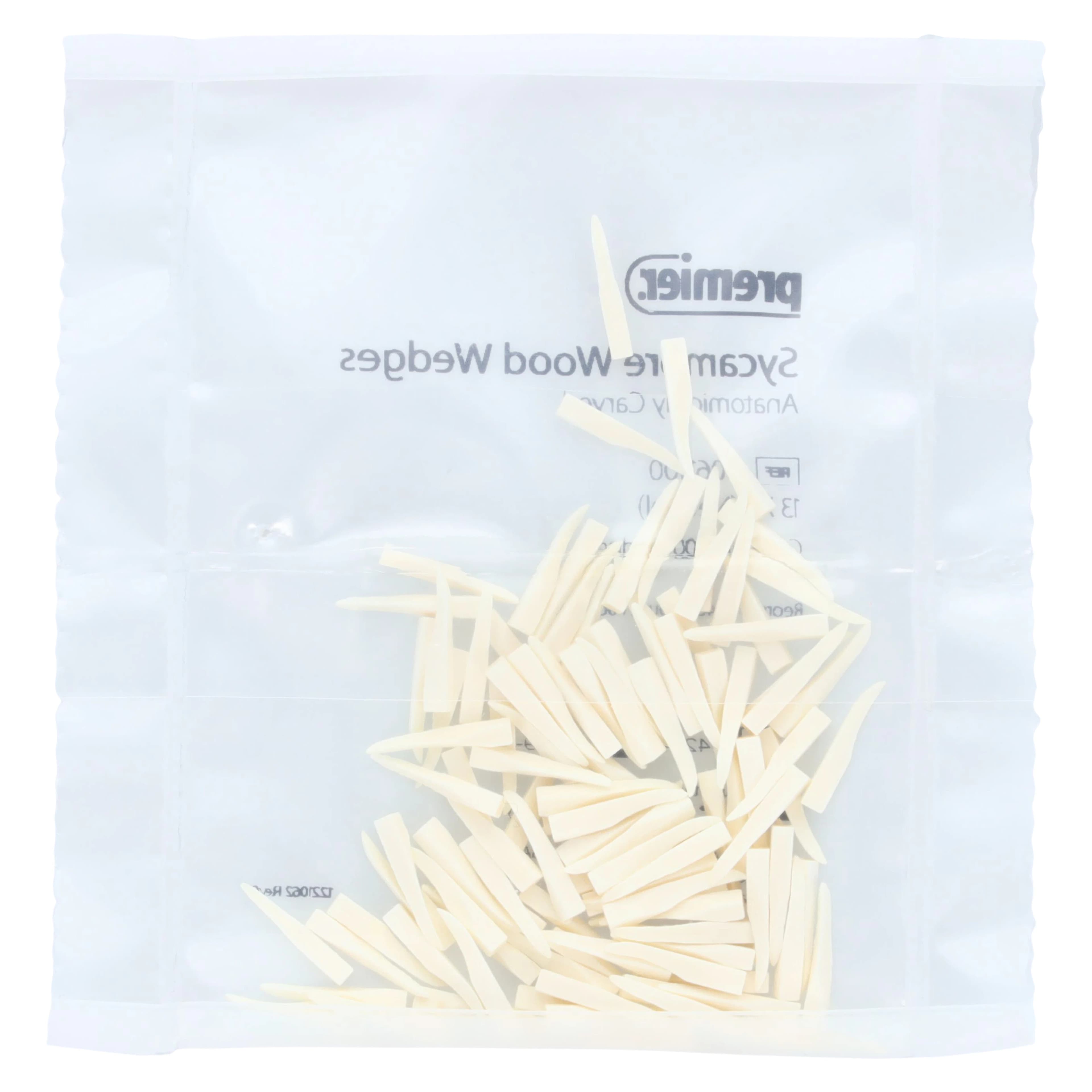 Premier Sycamore Wood Wedges, #13XT Extra-Thin, Neutral, 13 mm, 400/Pk, 9061100 thumbnail 4