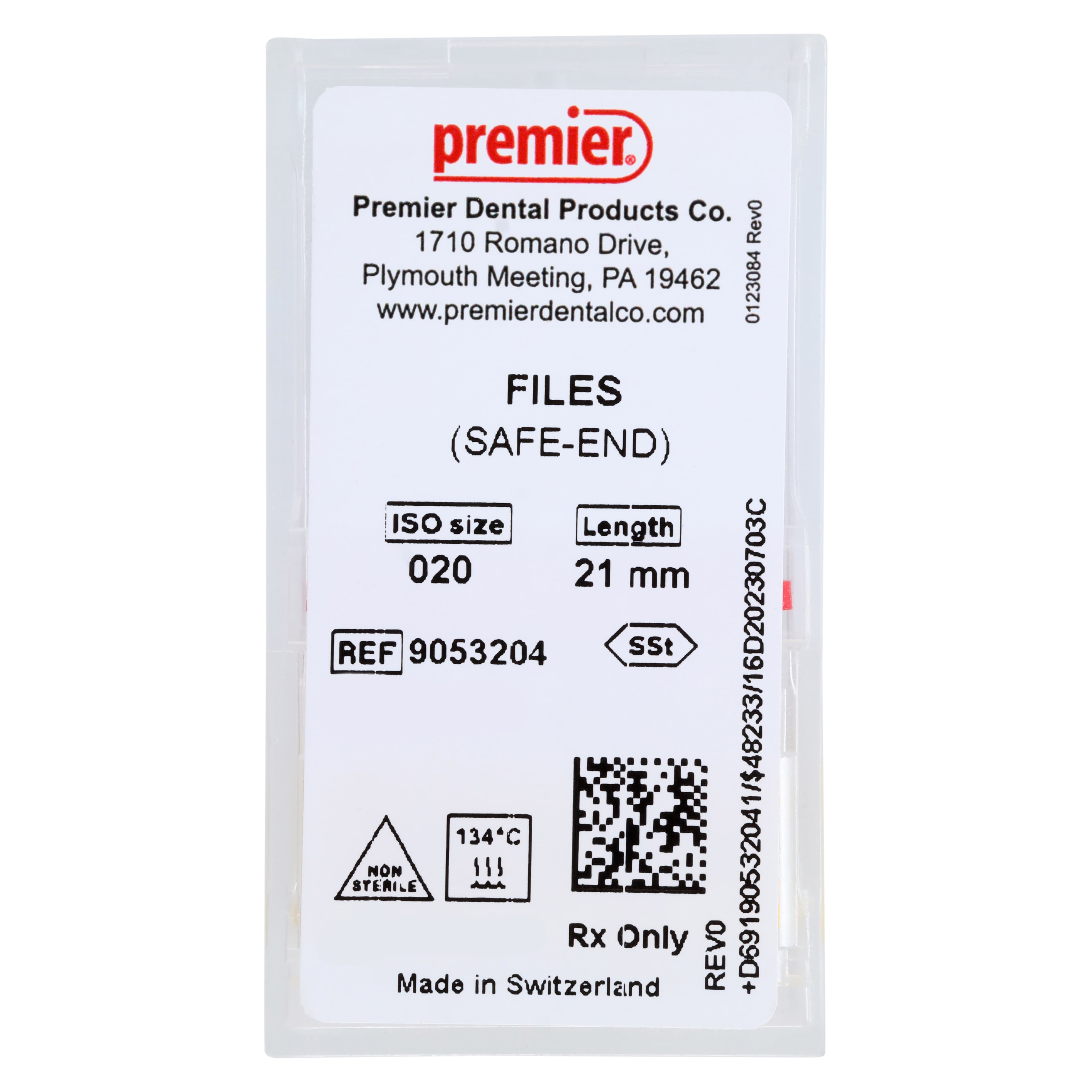 Premier K-File, Stainless Steel, 21 mm, Size #20, Yellow, 6/Pk, 9053204 thumbnail 5