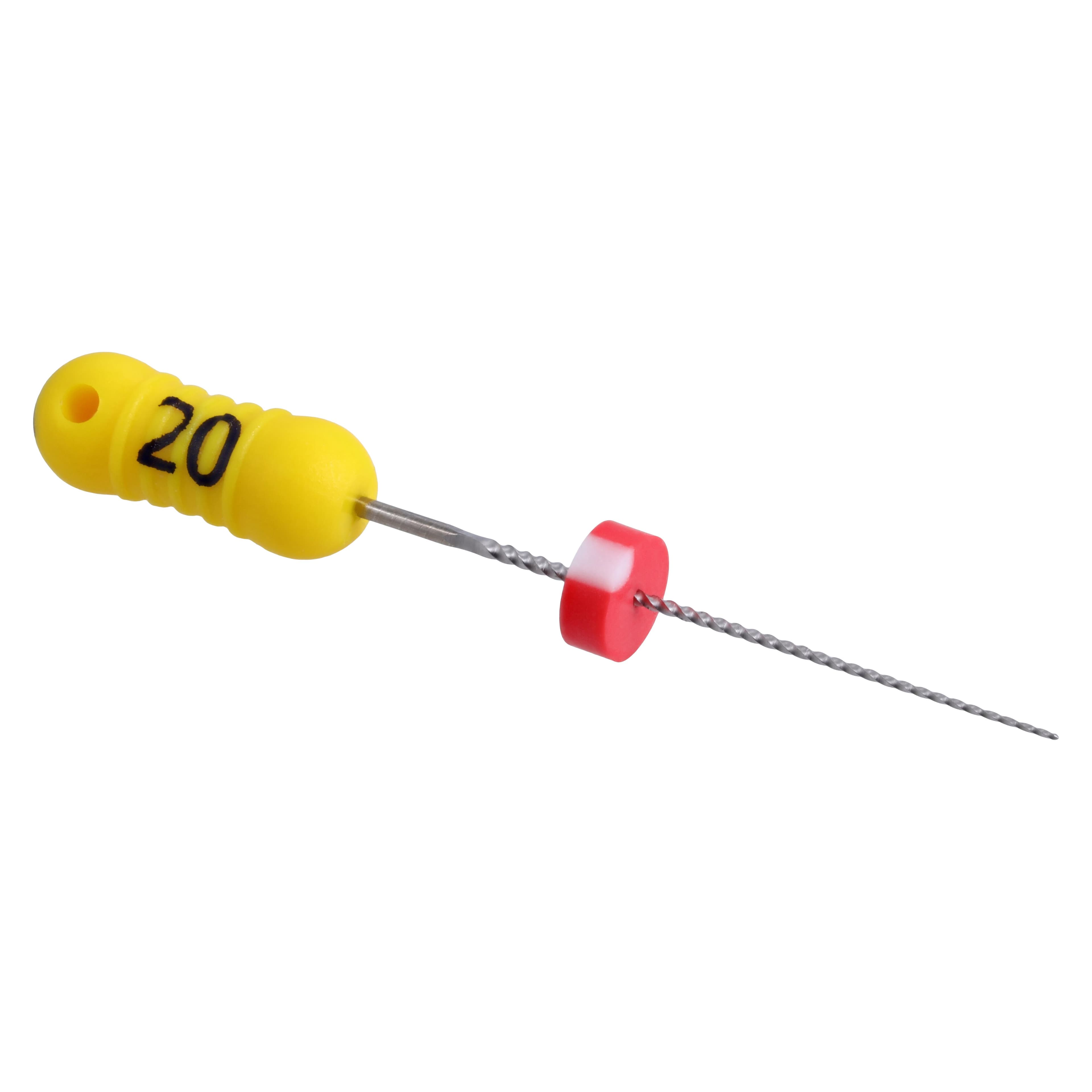 Premier K-File, Stainless Steel, 21 mm, Size #20, Yellow, 6/Pk, 9053204 thumbnail 3