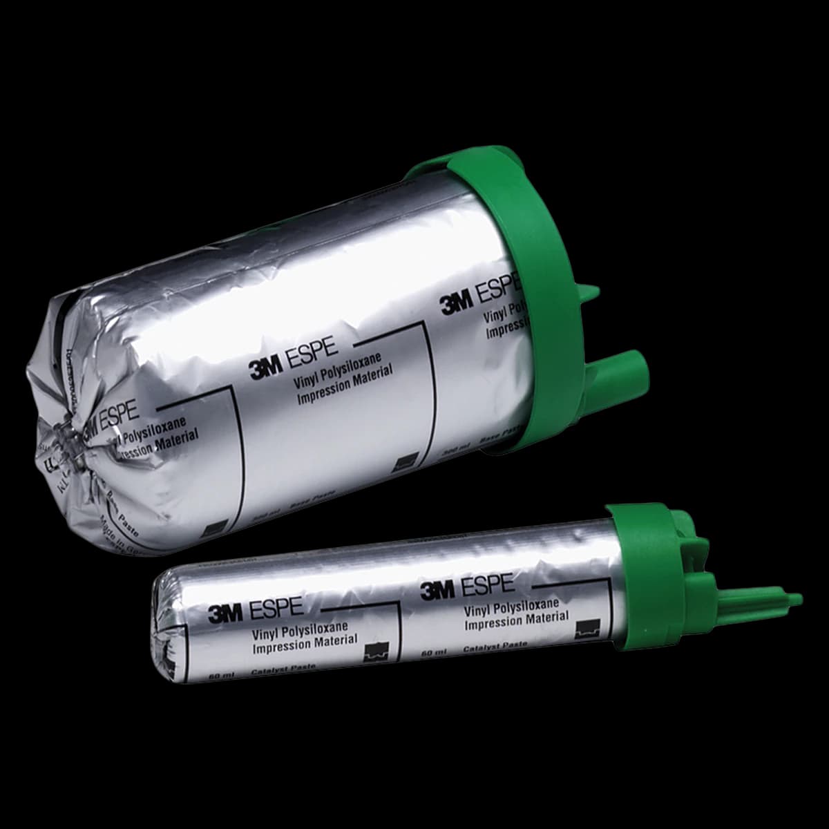 3M (Solventum) Dimension Penta H VPS Impression Material, Heavy Body, Regular Set, Green, Refill (2 x 300 mL Base / 2 x 60 mL Catalyst), 36715 - Dimension Penta H, VPS Impression Material, Standard Pack, Standard Set, 36715 - Image 1
