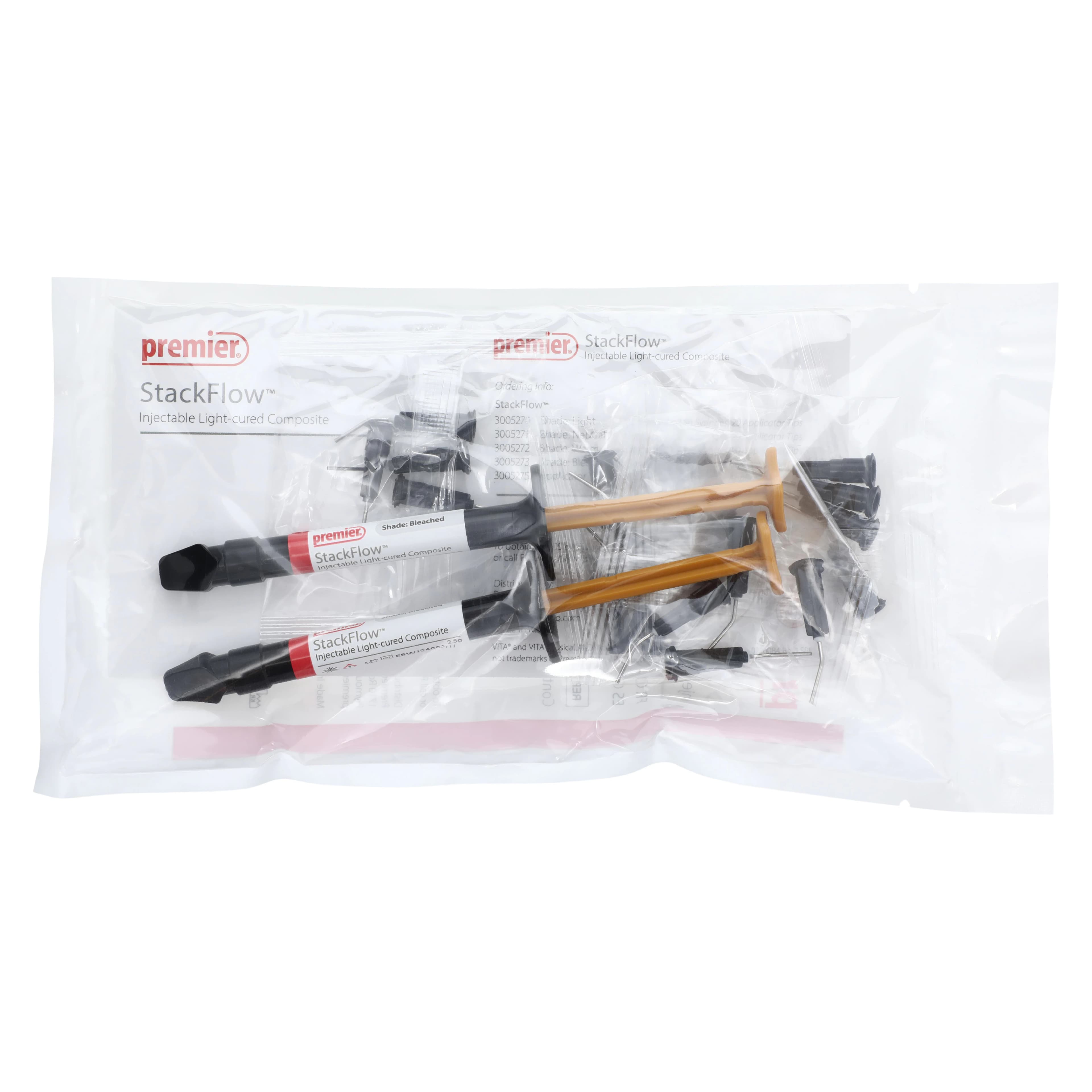 StackFlow™ Injectable Light-Cured Composite, Bleached (OM1, OM2, OM3), 2 x 2.5g Syringes + 20 Tips, 3005273 thumbnail 2