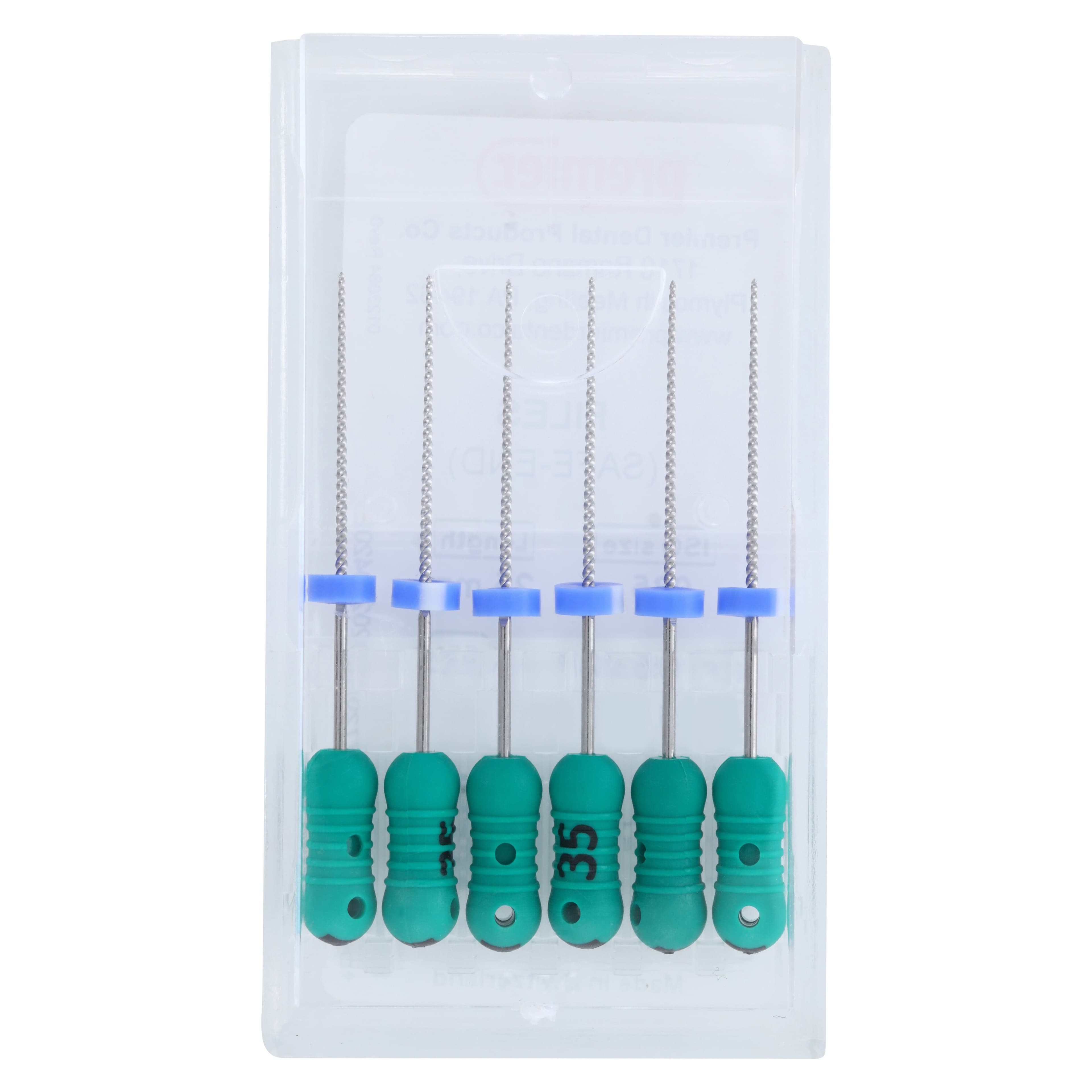 Premier K-File, Stainless Steel, 25mm, ISO Size #35, Green, 6/Pk, 9053237 thumbnail 6
