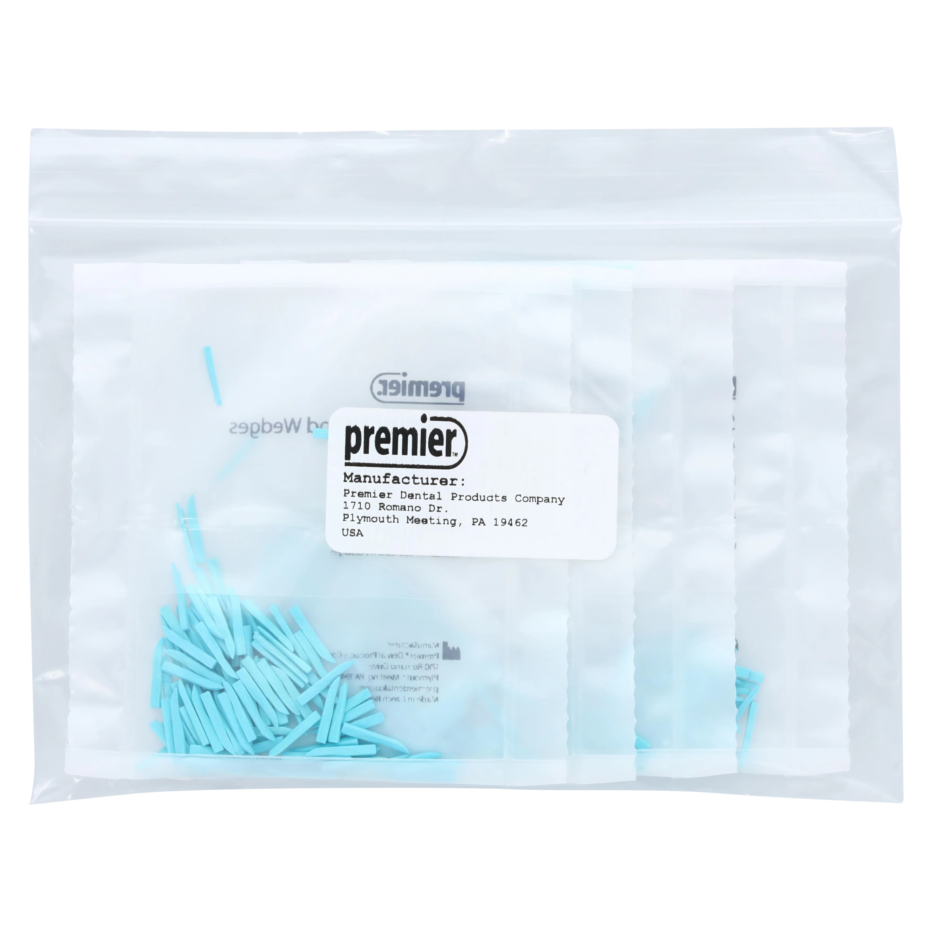 Premier Sycamore Wood Wedges, Mini, Light Blue, 400/Pk, 9061109 thumbnail 6