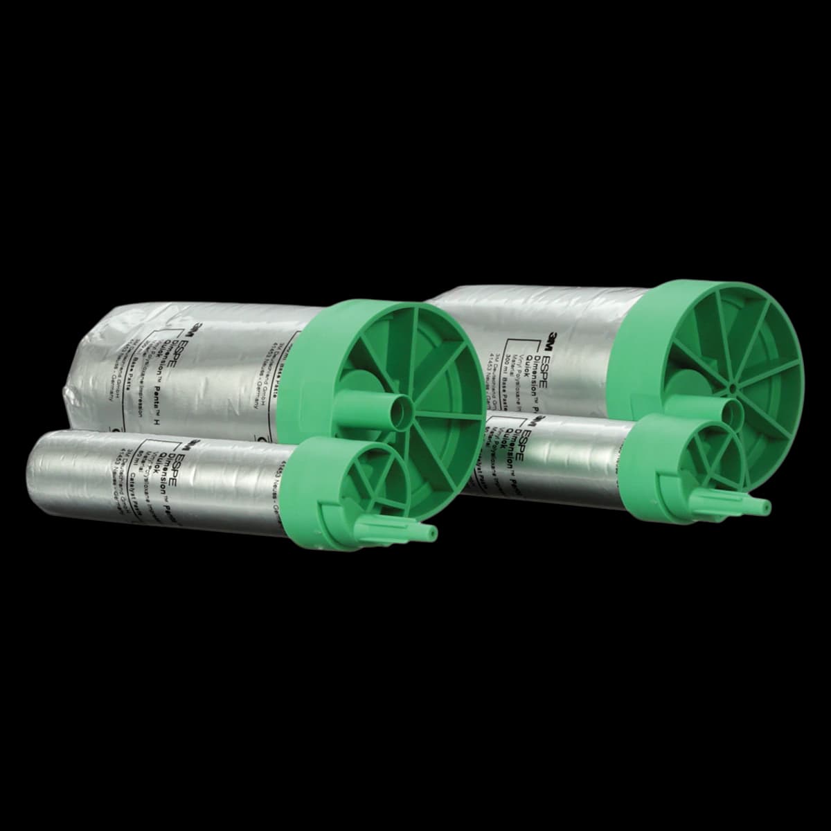 3M Dimension Penta H Quick VPS Impression Material Refill, Heavy Body, Light Green, 720 mL (2 x 300 mL Base + 2 x 60 mL Catalyst), 36913 - Dimension Penta H, VPS Impression Material, Standard Pack, Quick Set, 36913 - Image 1