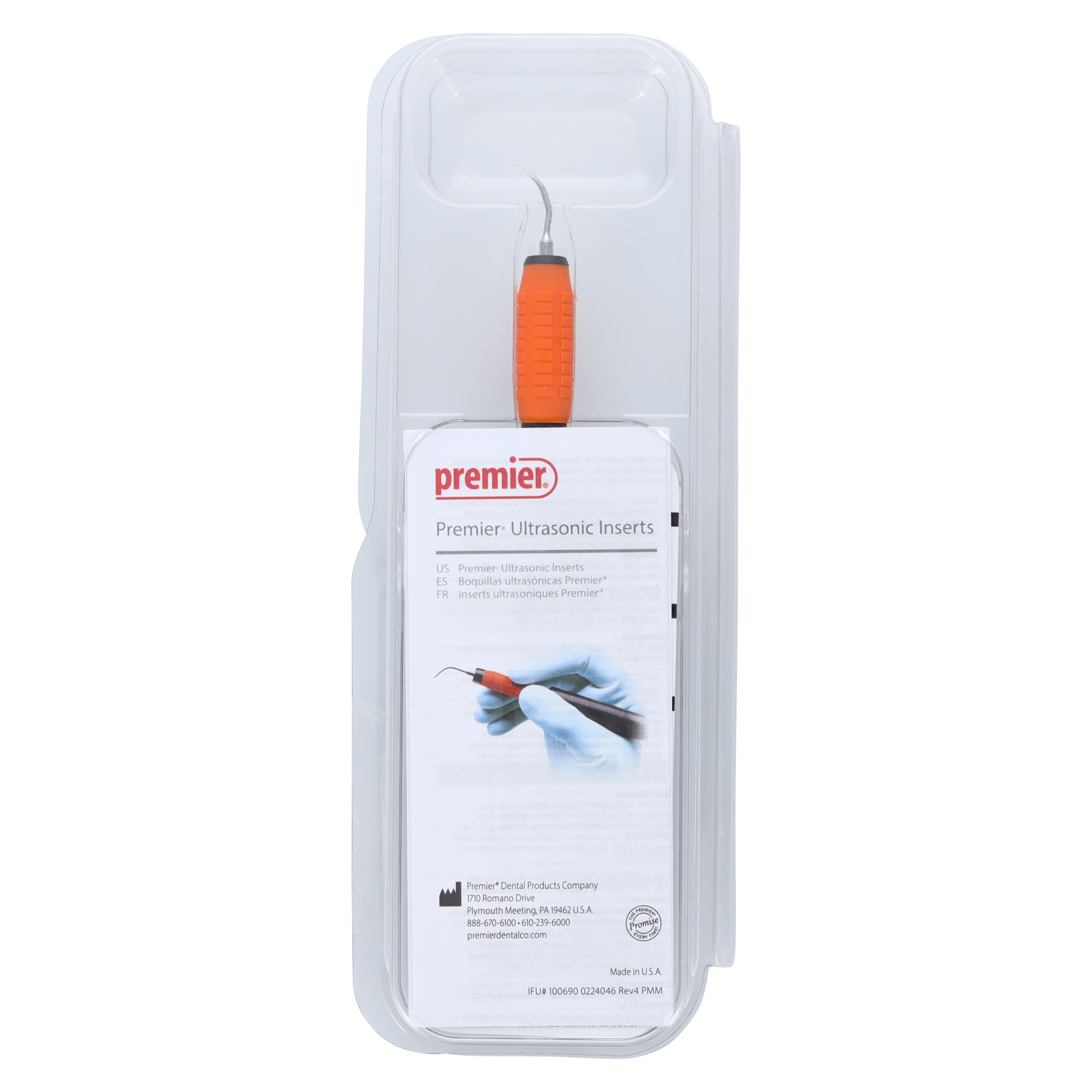 Premier Big Easy Ultrasonic Insert #1000 Triple Bend, 30 kHz, Orange, 1005315 thumbnail 4