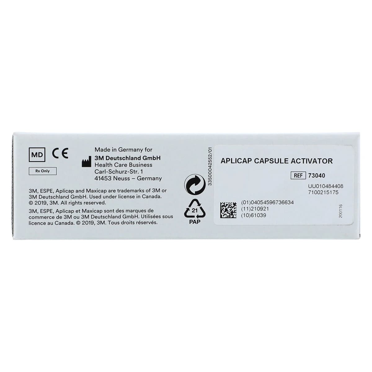 3M Aplicap Capsule Activator, 73040, 1/Pk thumbnail 4