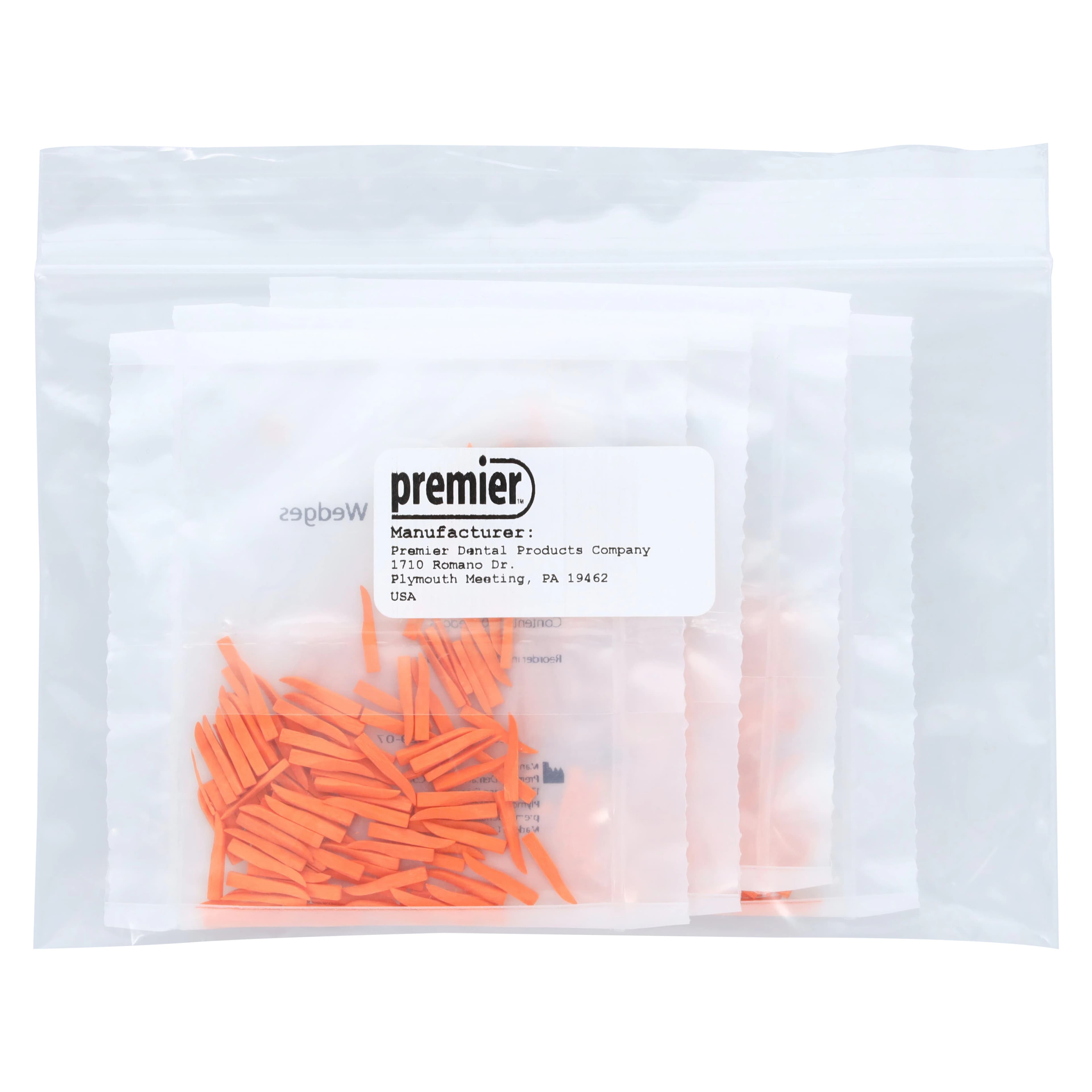 Premier Dental Sycamore Wood Wedges, Ultra-Thin, Orange, 400/Pk, 9061106 thumbnail 6