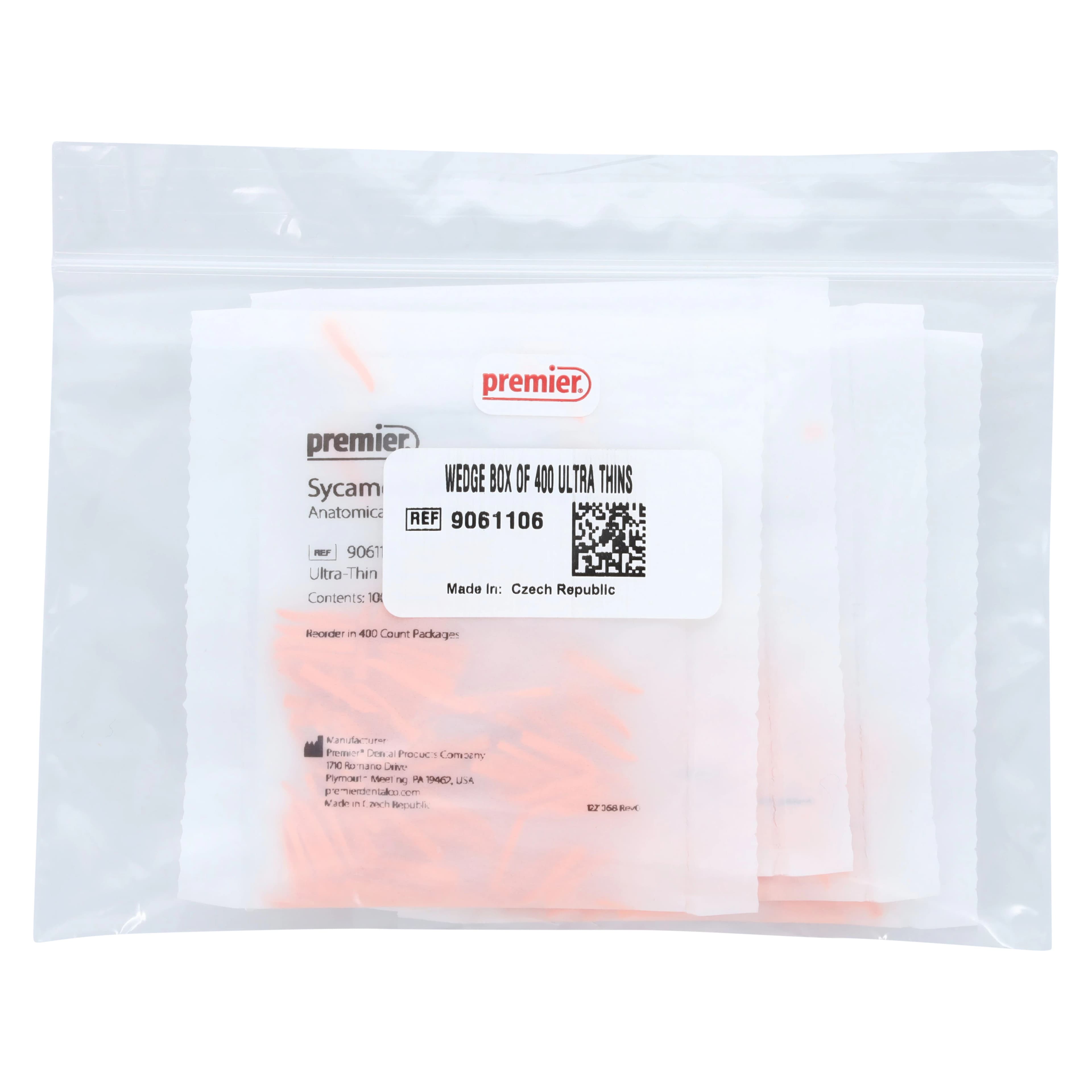 Premier Dental Sycamore Wood Wedges, Ultra-Thin, Orange, 400/Pk, 9061106 thumbnail 7