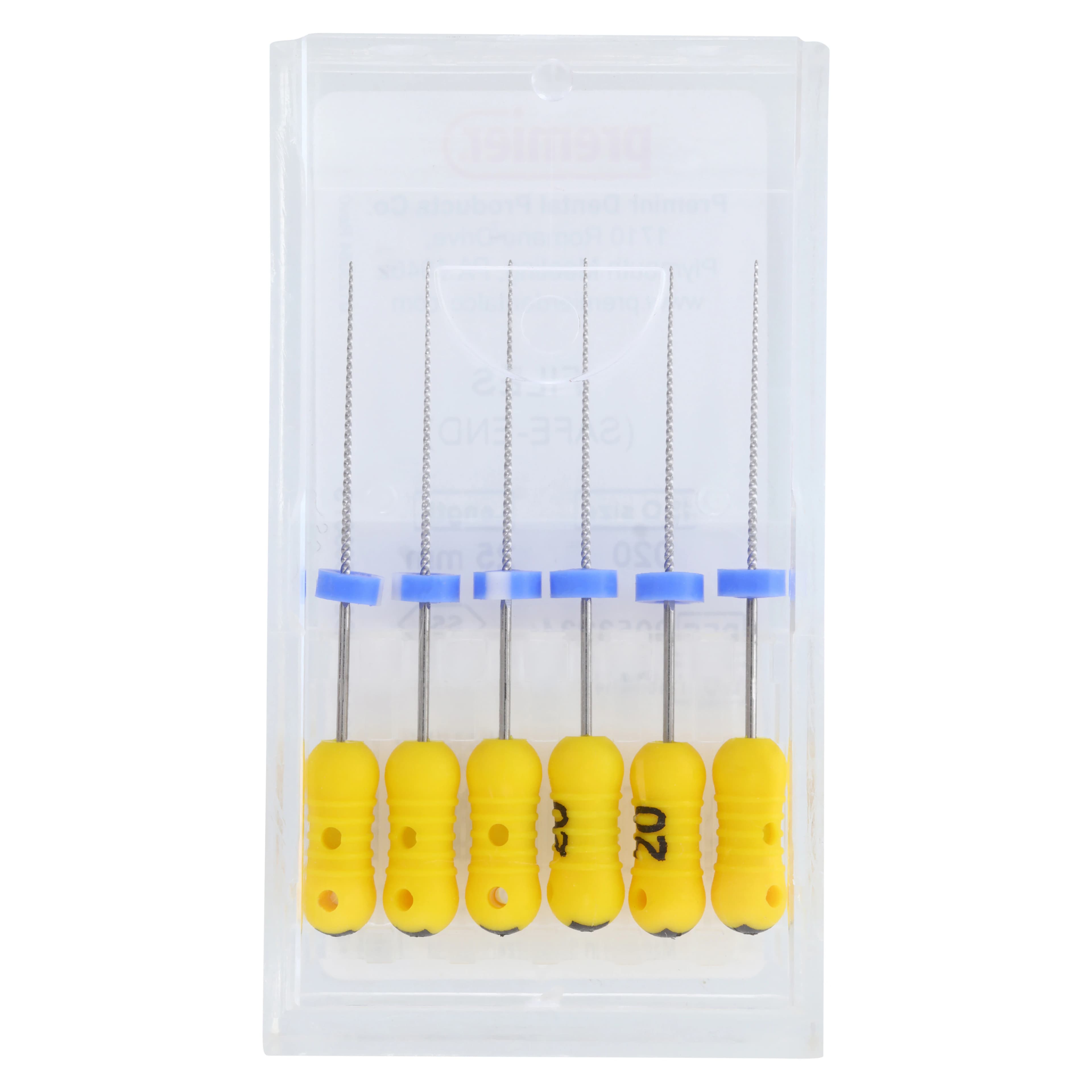 Premier K-Files, Stainless Steel, 25mm, Size #20 (Yellow), 6/Pk, 9053234 thumbnail 6