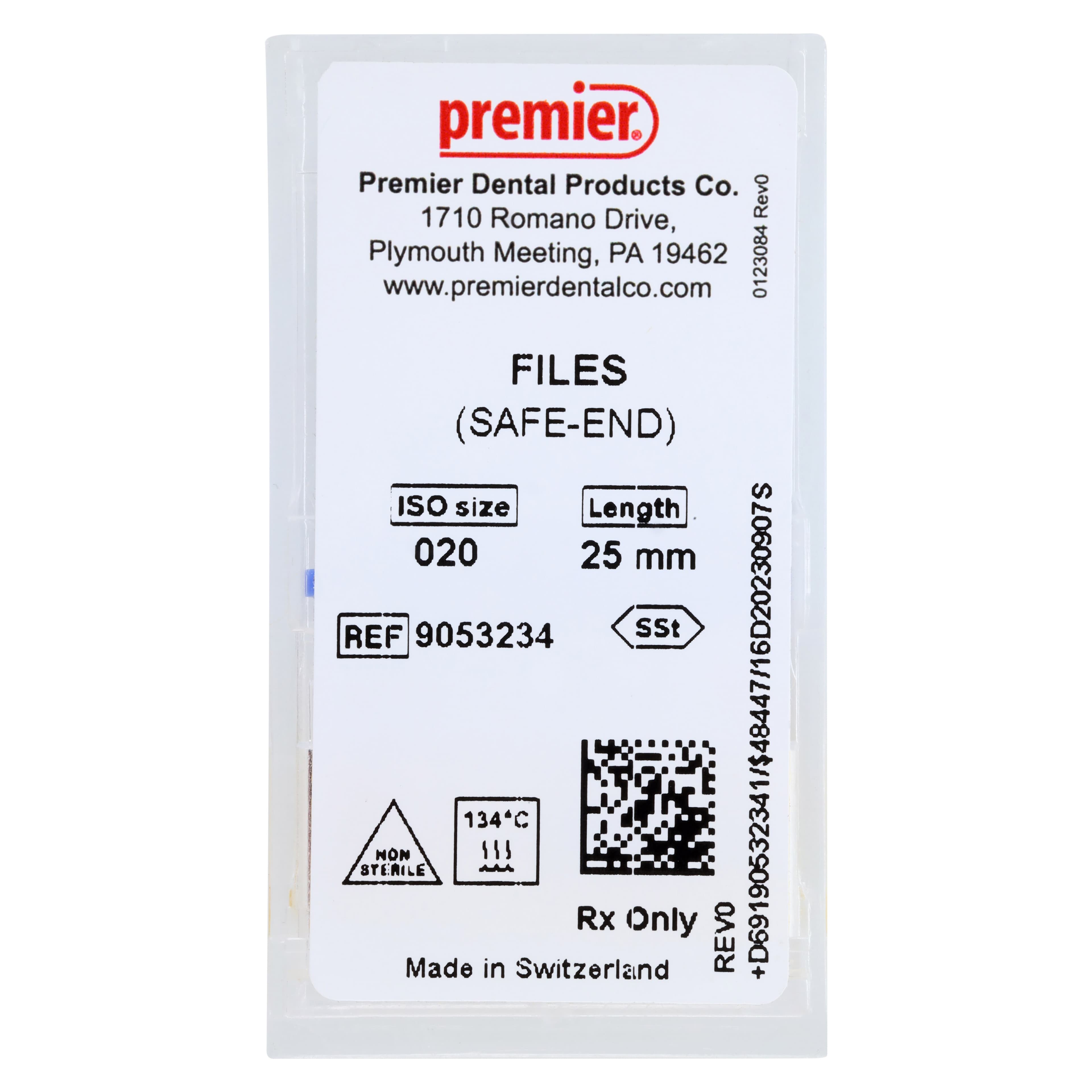 Premier K-Files, Stainless Steel, 25mm, Size #20 (Yellow), 6/Pk, 9053234 thumbnail 5