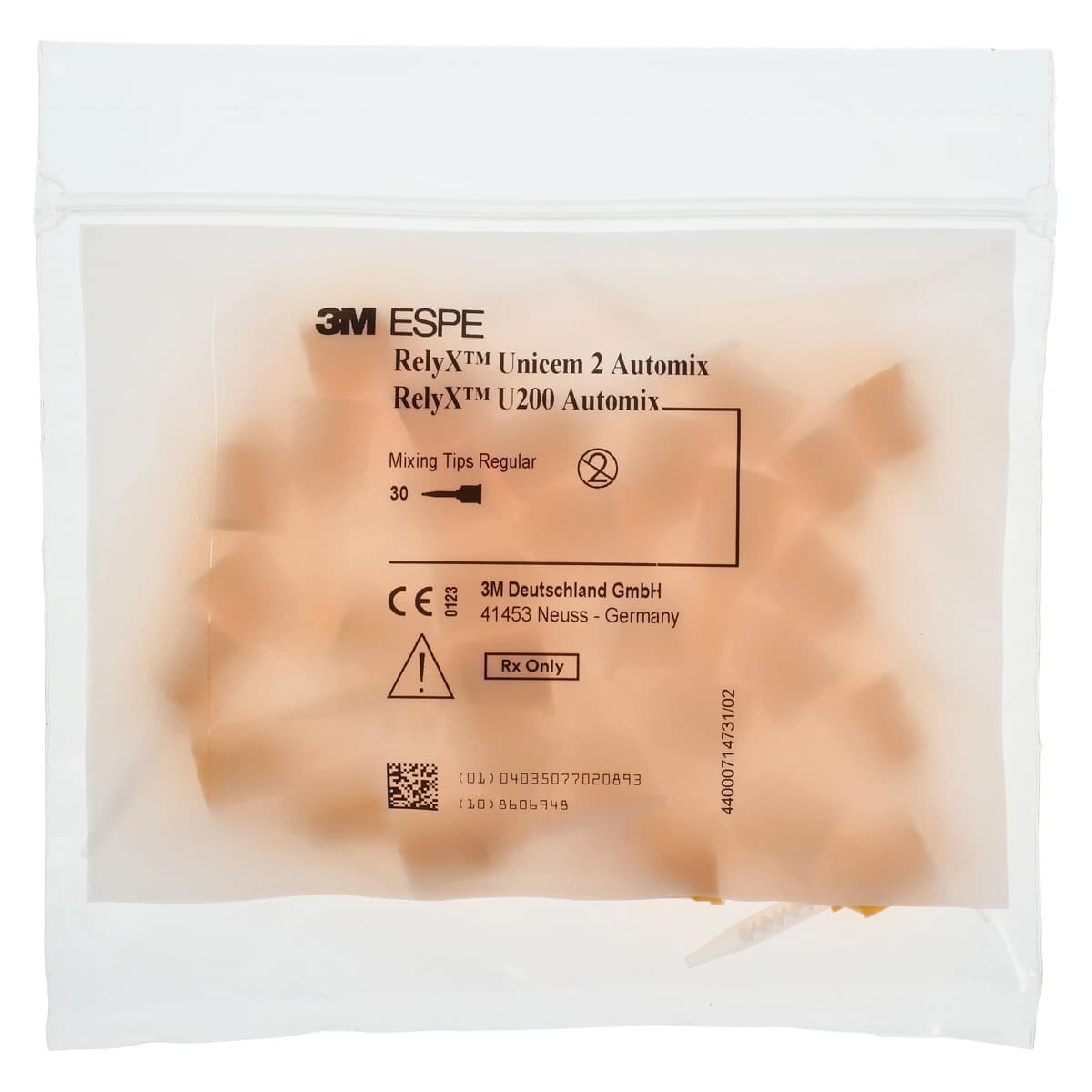 3M RelyX Unicem 2 Self-Adhesive Resin Cement, Automix Syringe Value Pack, A3 Opaque, 3 x 8.5 g Syringes, 56857 thumbnail 8