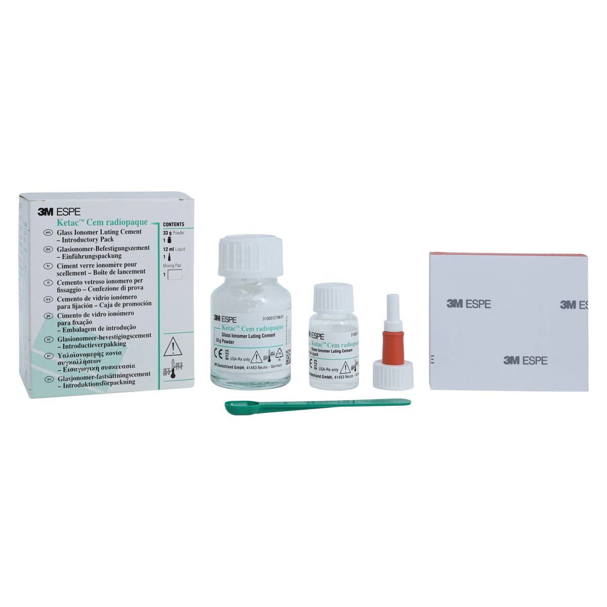 3M (Solventum) Ketac Cem Radiopaque Permanent Glass Ionomer Luting Cement Intro Kit, 33 g Powder/12 ml Liquid, 37201 thumbnail 2