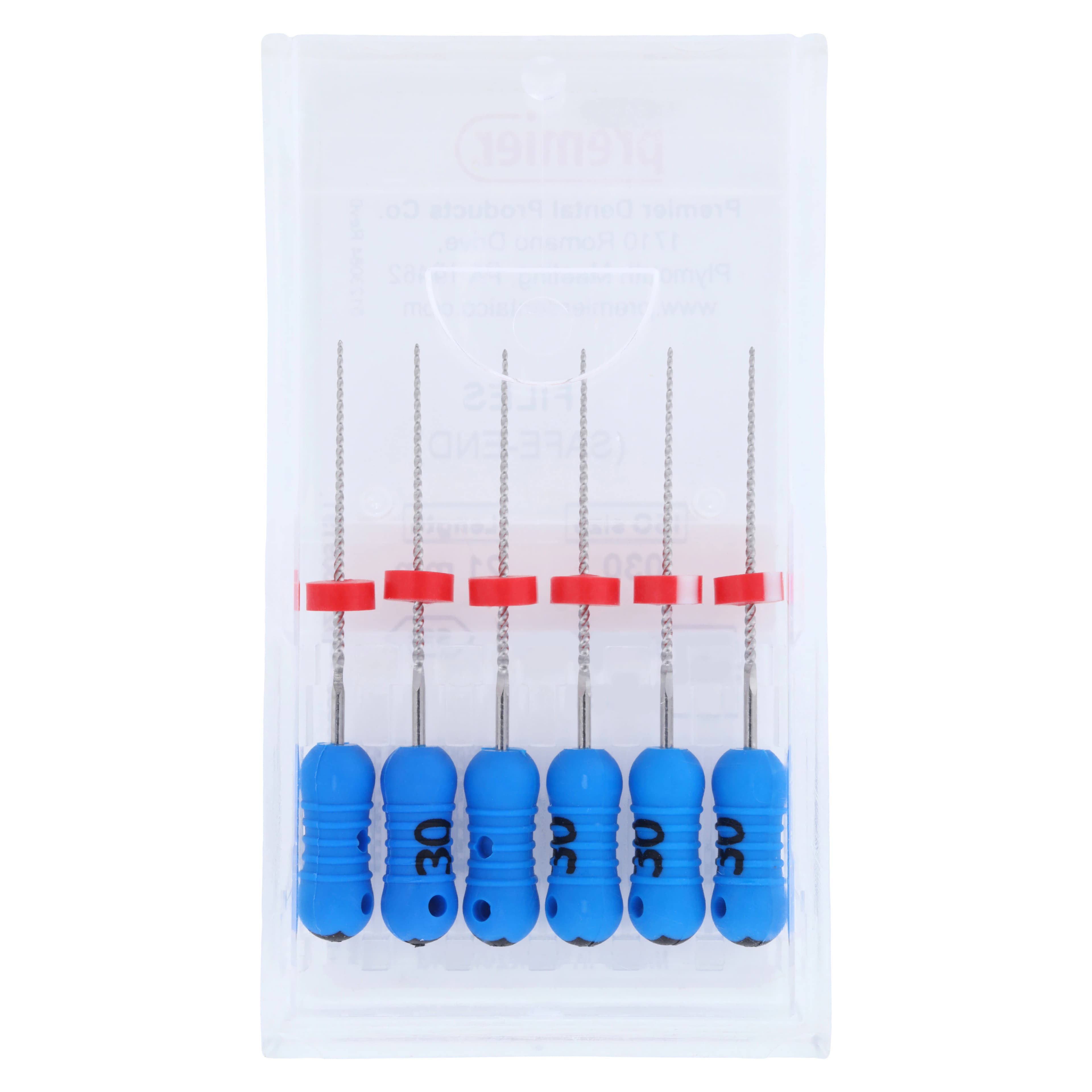 Premier K-Files, Size #30 (Blue), 21mm, Stainless Steel, 6/Pkg, #9053206 thumbnail 6