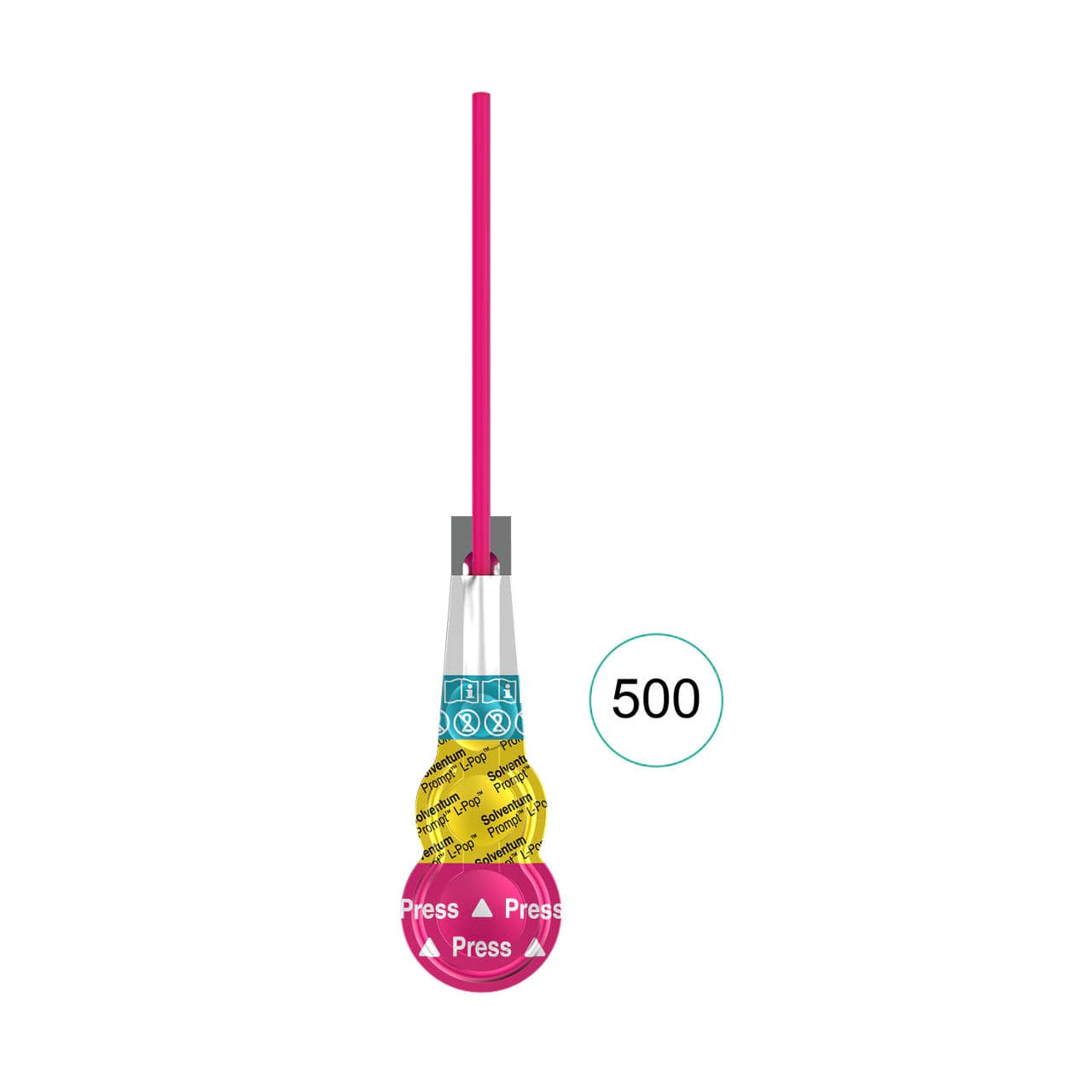 Solventum (3M) Adper Prompt L-Pop Self-Etch Adhesive, Unit-Dose Applicators, Economy Pack, 500/Box, 41928 - Adper Prompt L-Pop Self-Etch Adhesive Economy Pack 500Pk - Image 1